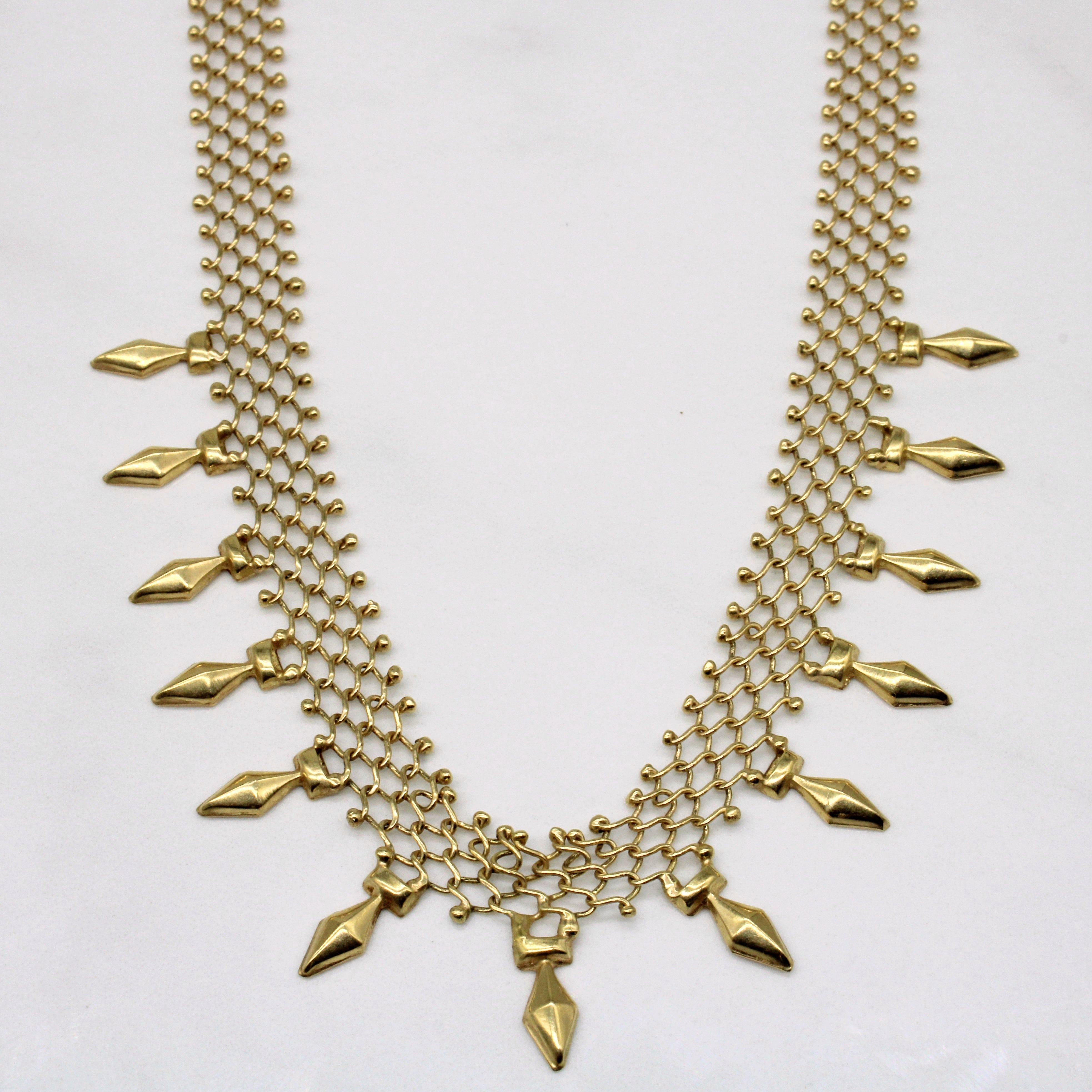 Collier en or jaune 18 carats | 17 pouces |
