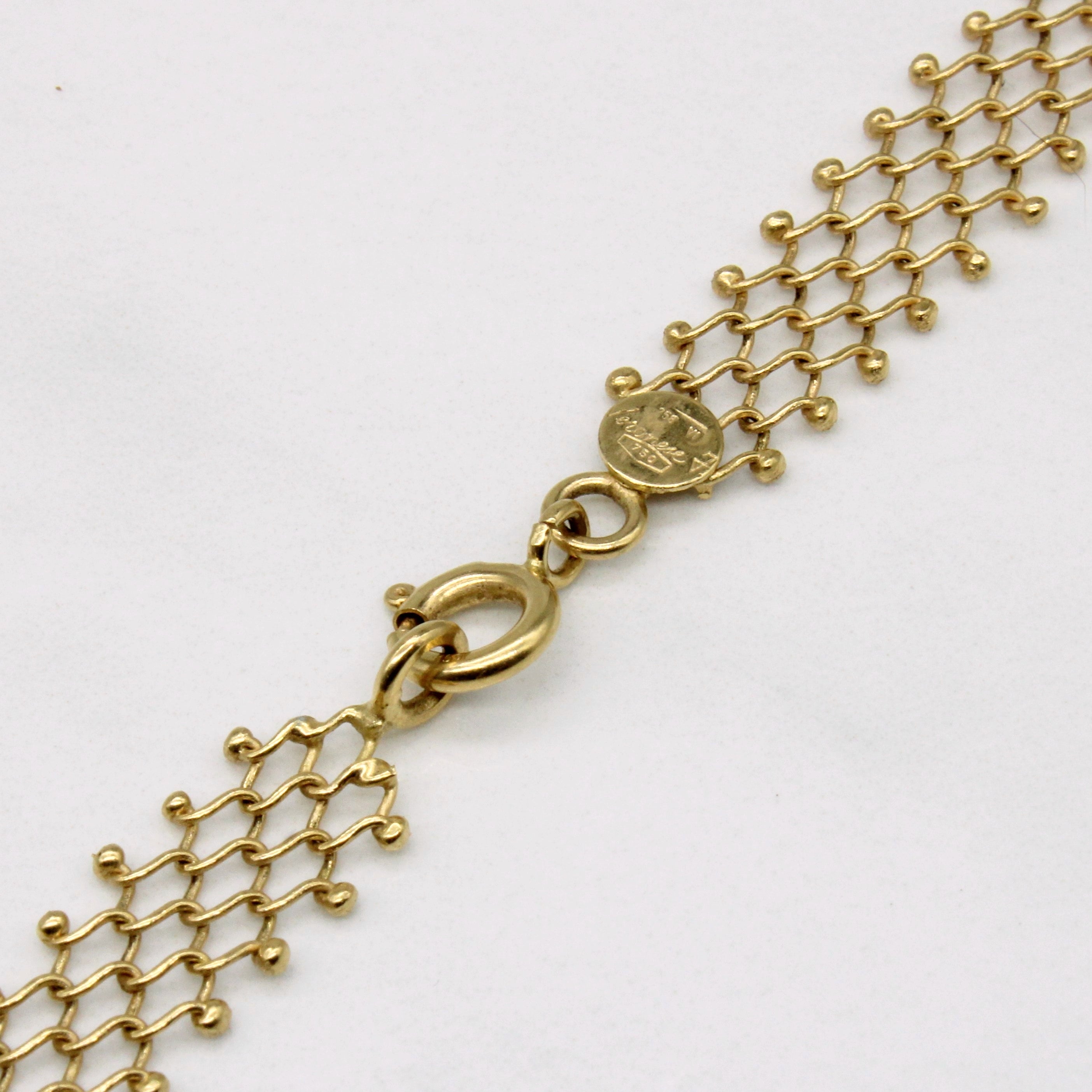 Collier en or jaune 18 carats | 17 pouces |