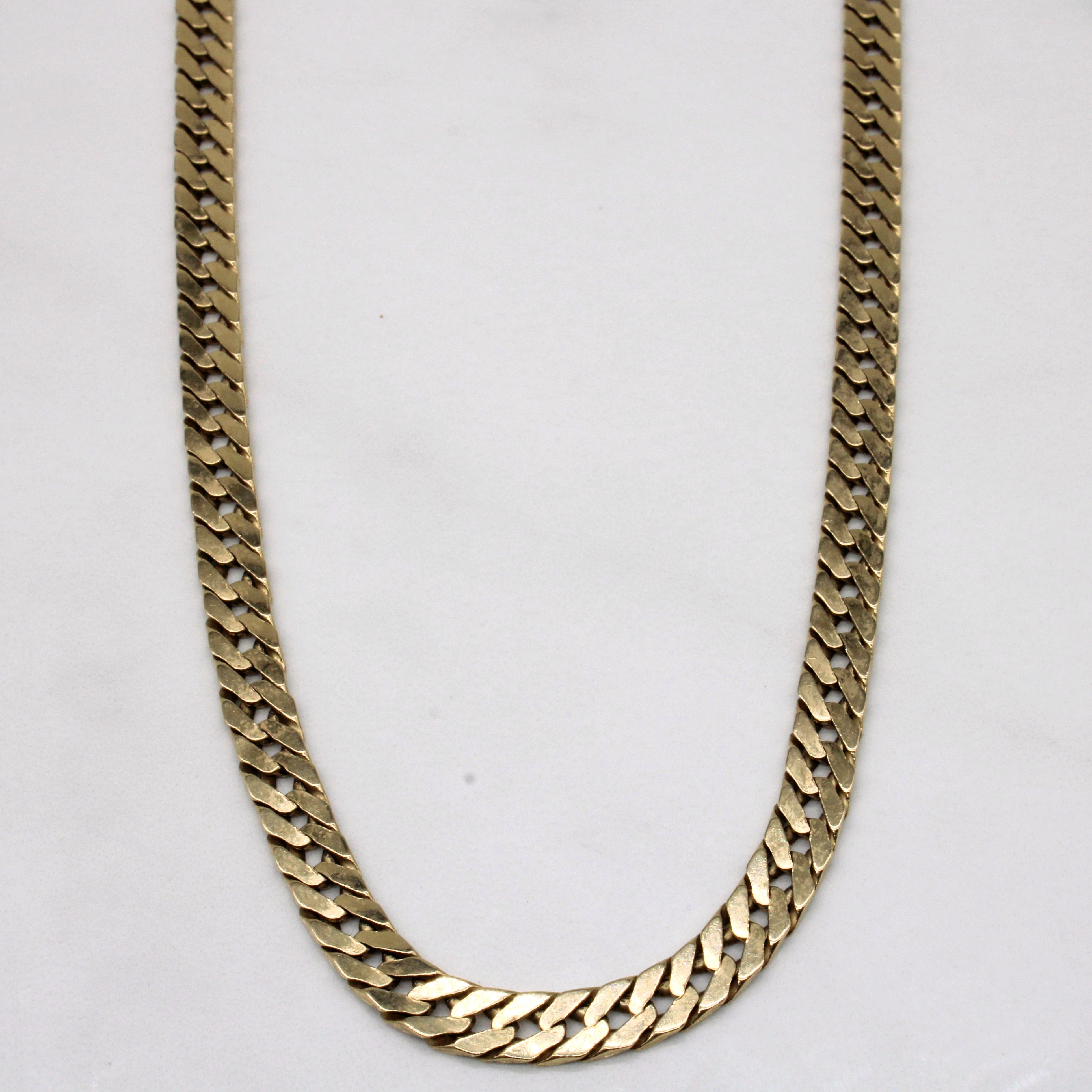 10k Yellow Gold Cuban Link Chain | 21" |