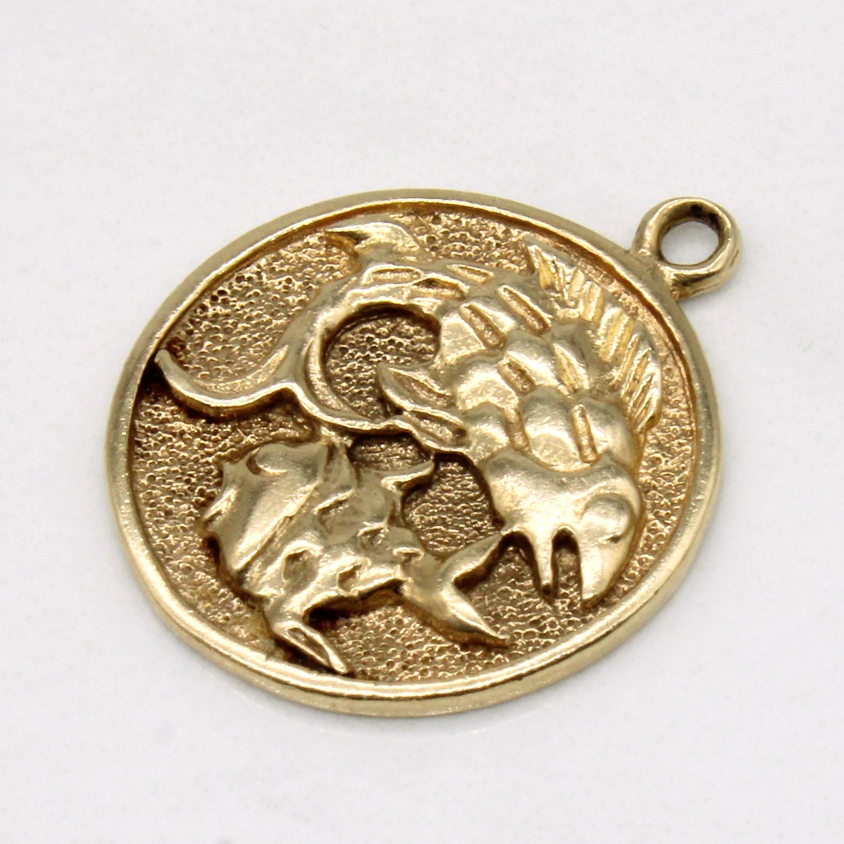 10k Yellow Gold Pisces Charm