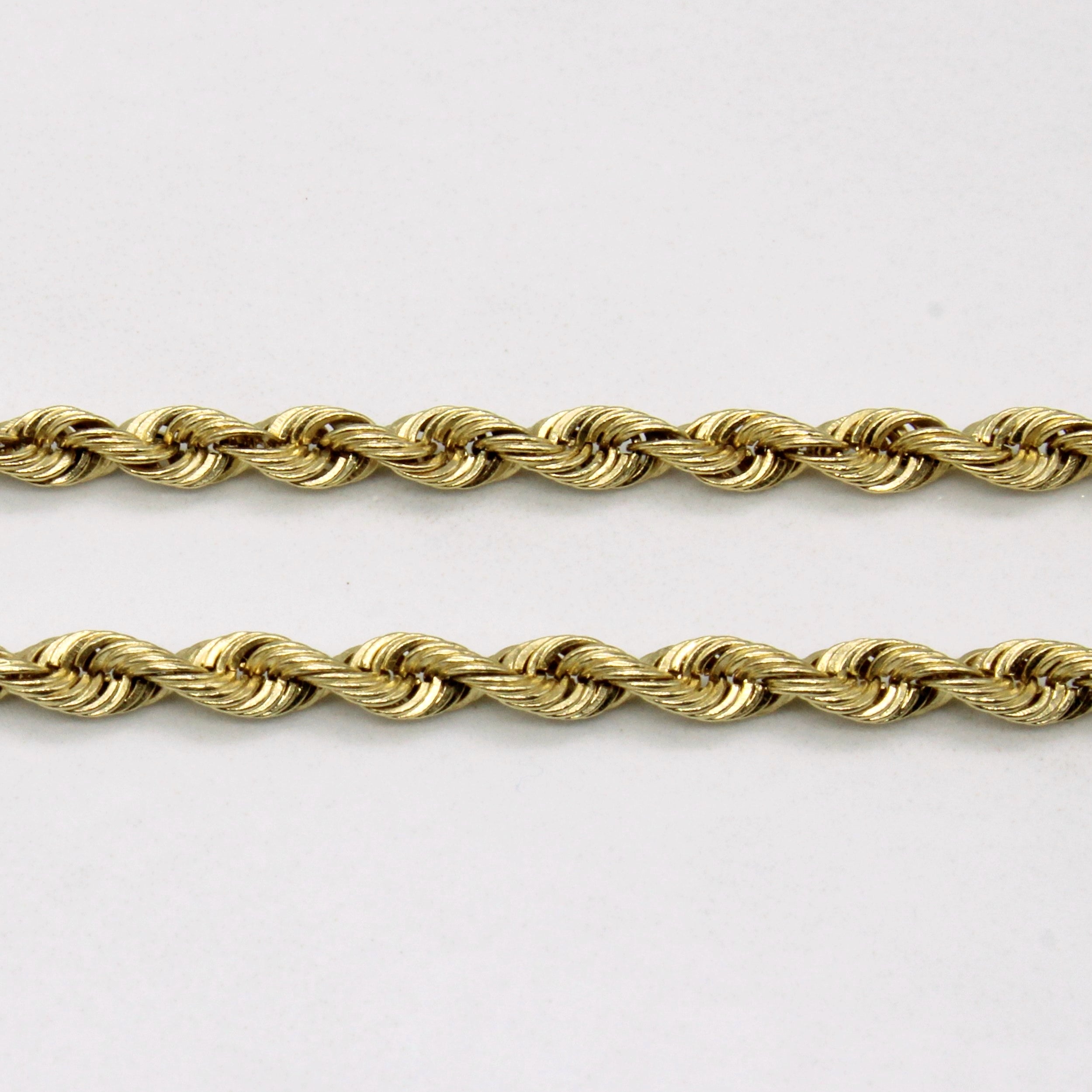 14k Yellow Gold Rope Chain | 24" |