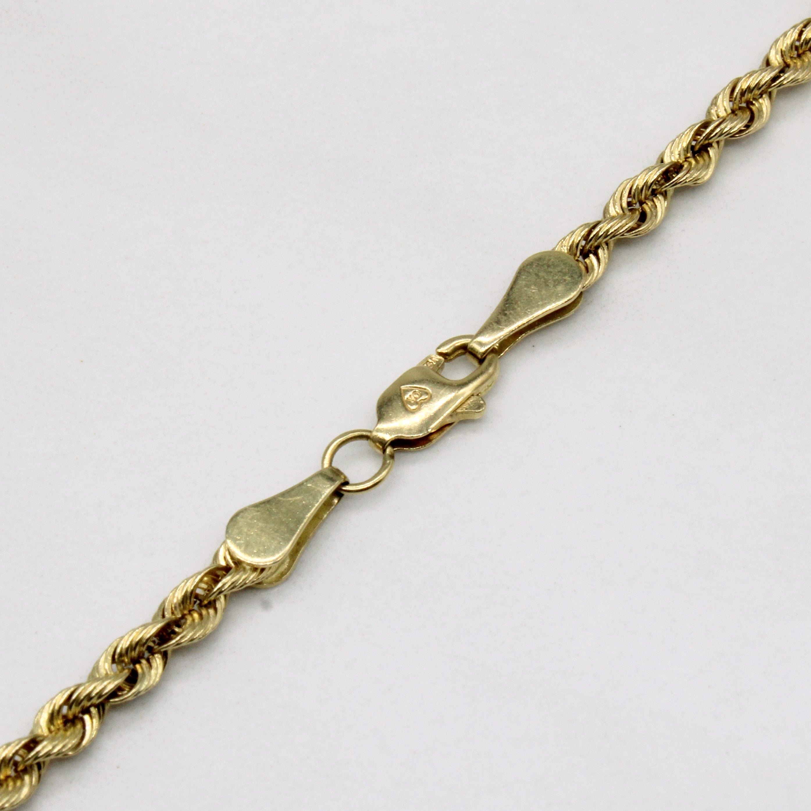 14k Yellow Gold Rope Chain | 24" |