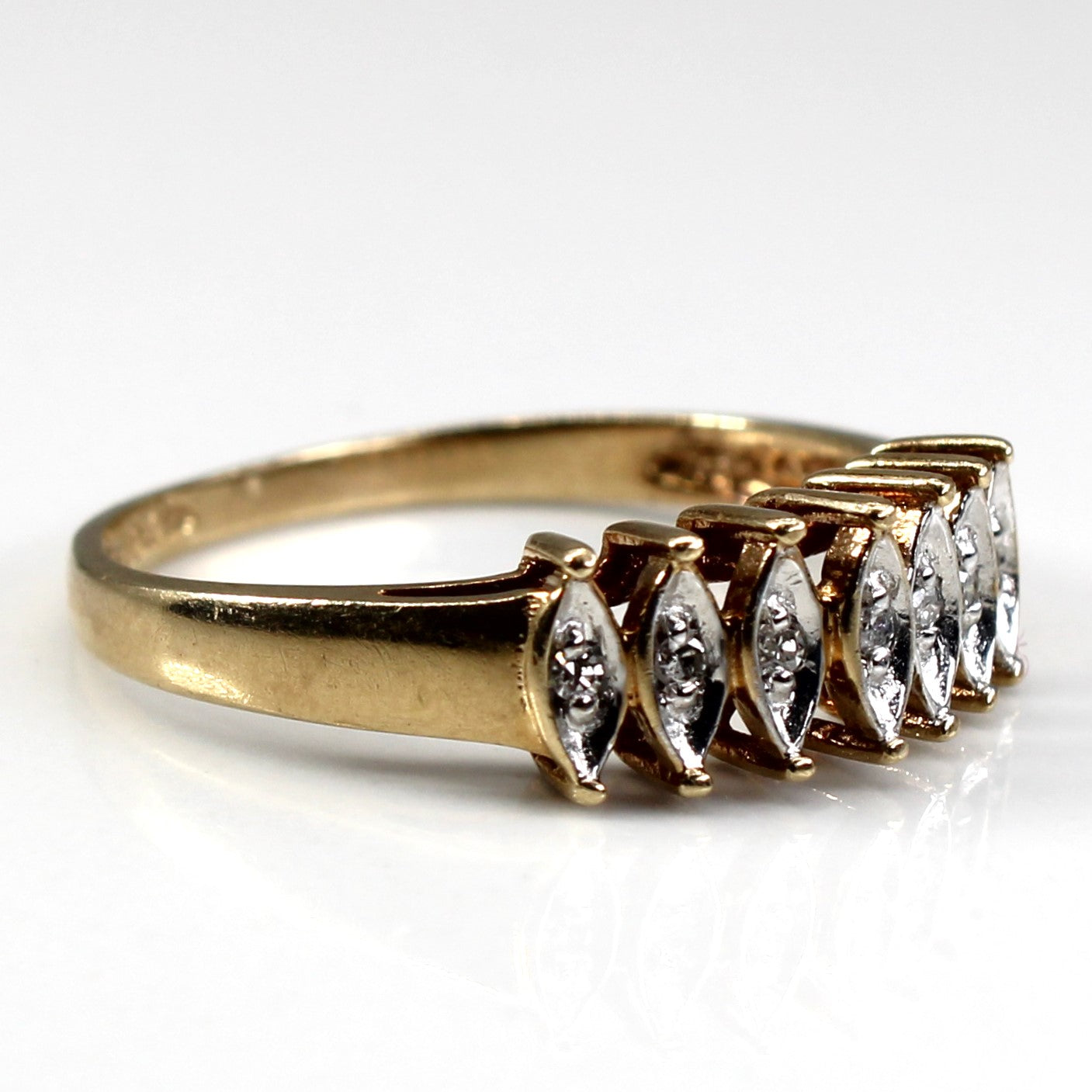 Bague en diamant texturé | 0,04 ct | Taille 7 |