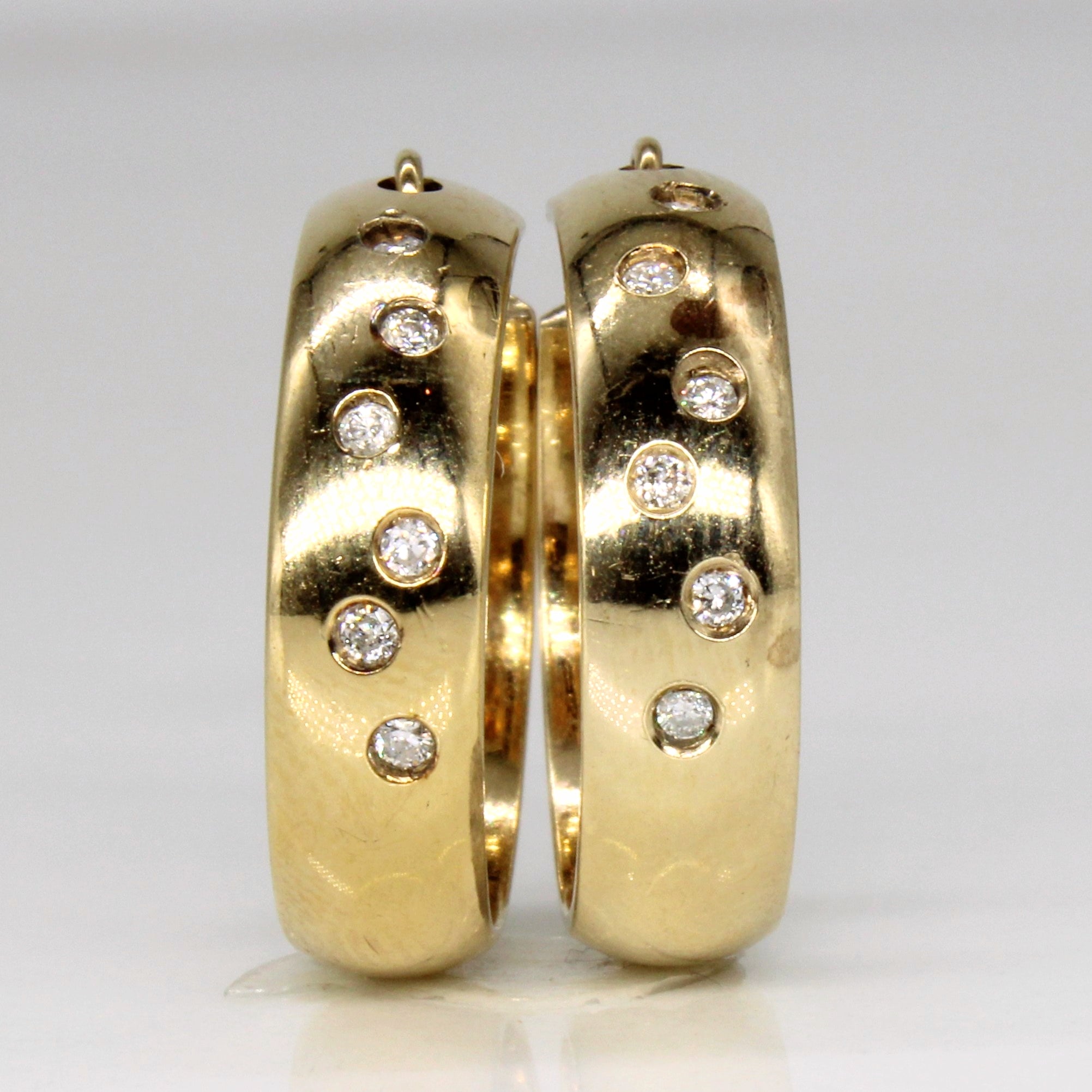 Diamond Hoop Earrings | 0.12ctw |