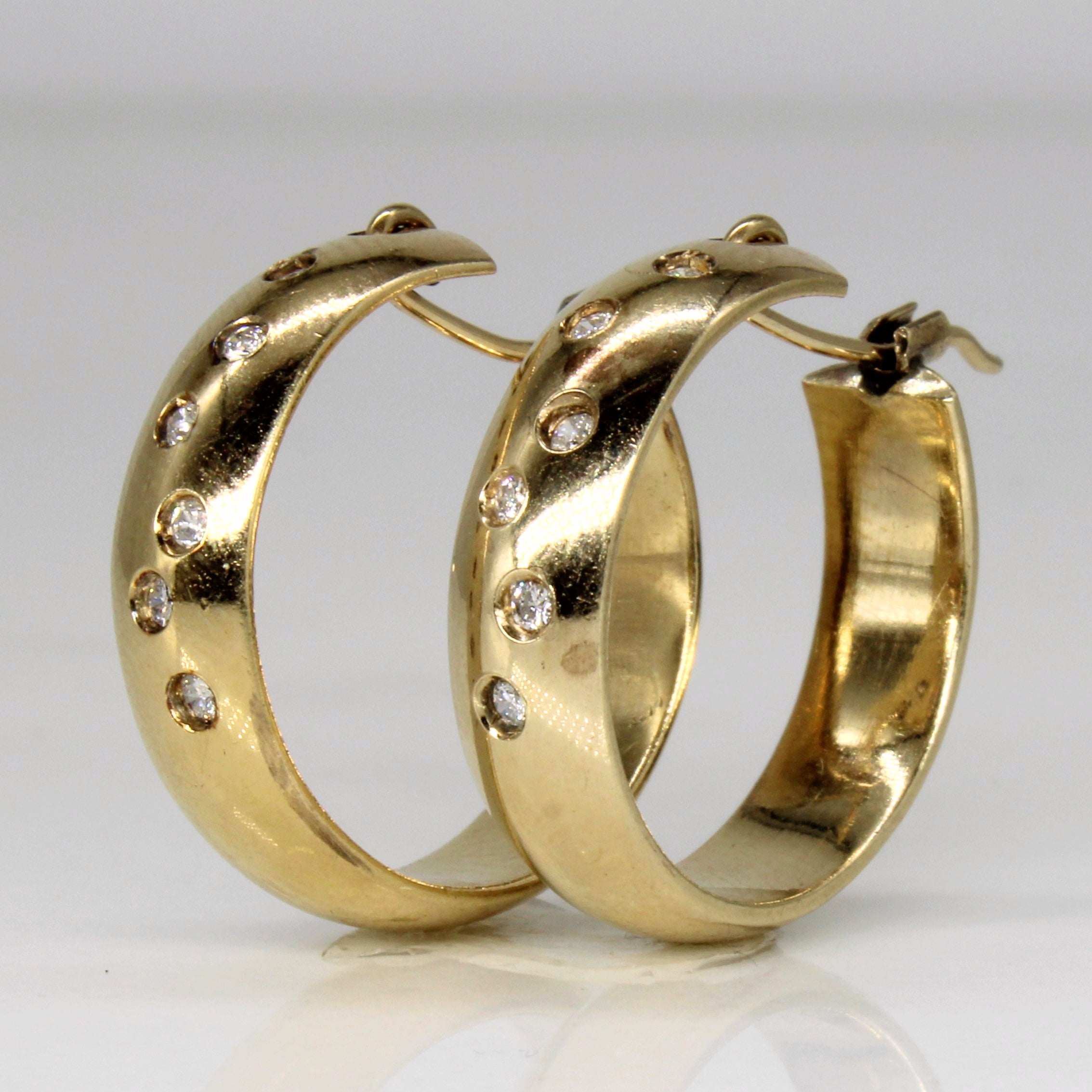 Diamond Hoop Earrings | 0.12ctw |