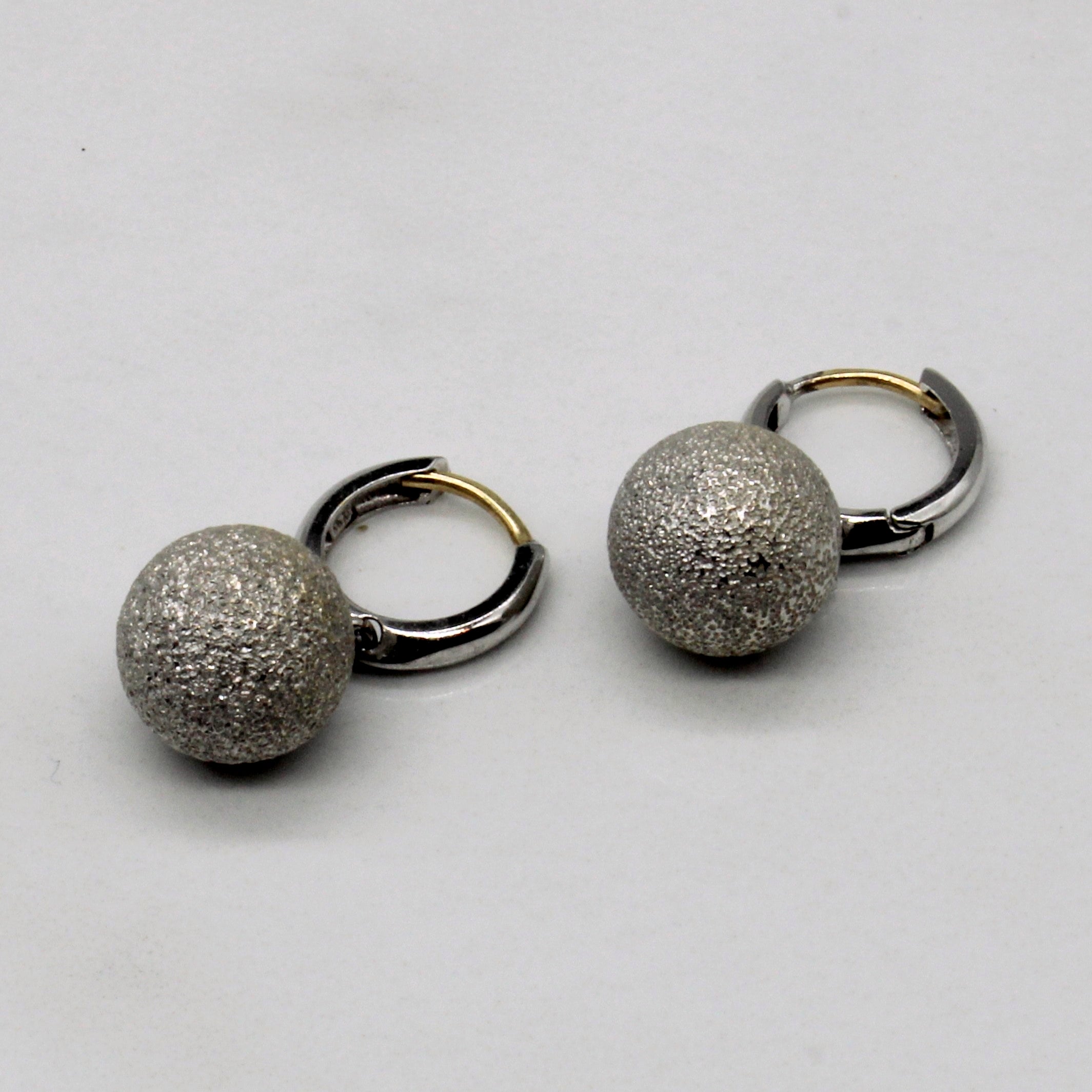 14k White Gold Earring & Pendant Set
