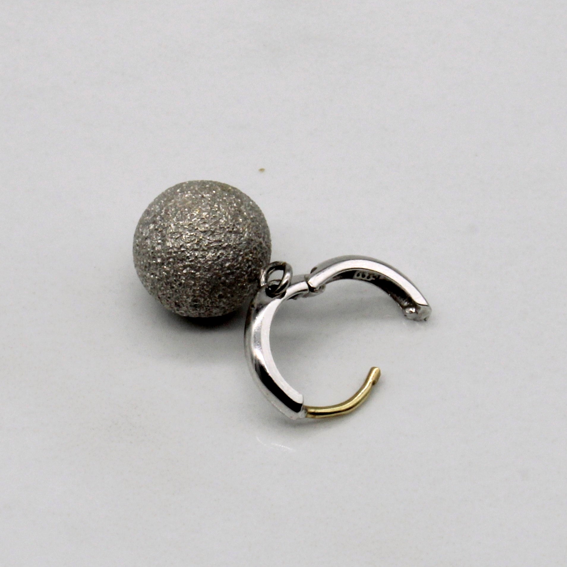 14k White Gold Earring & Pendant Set