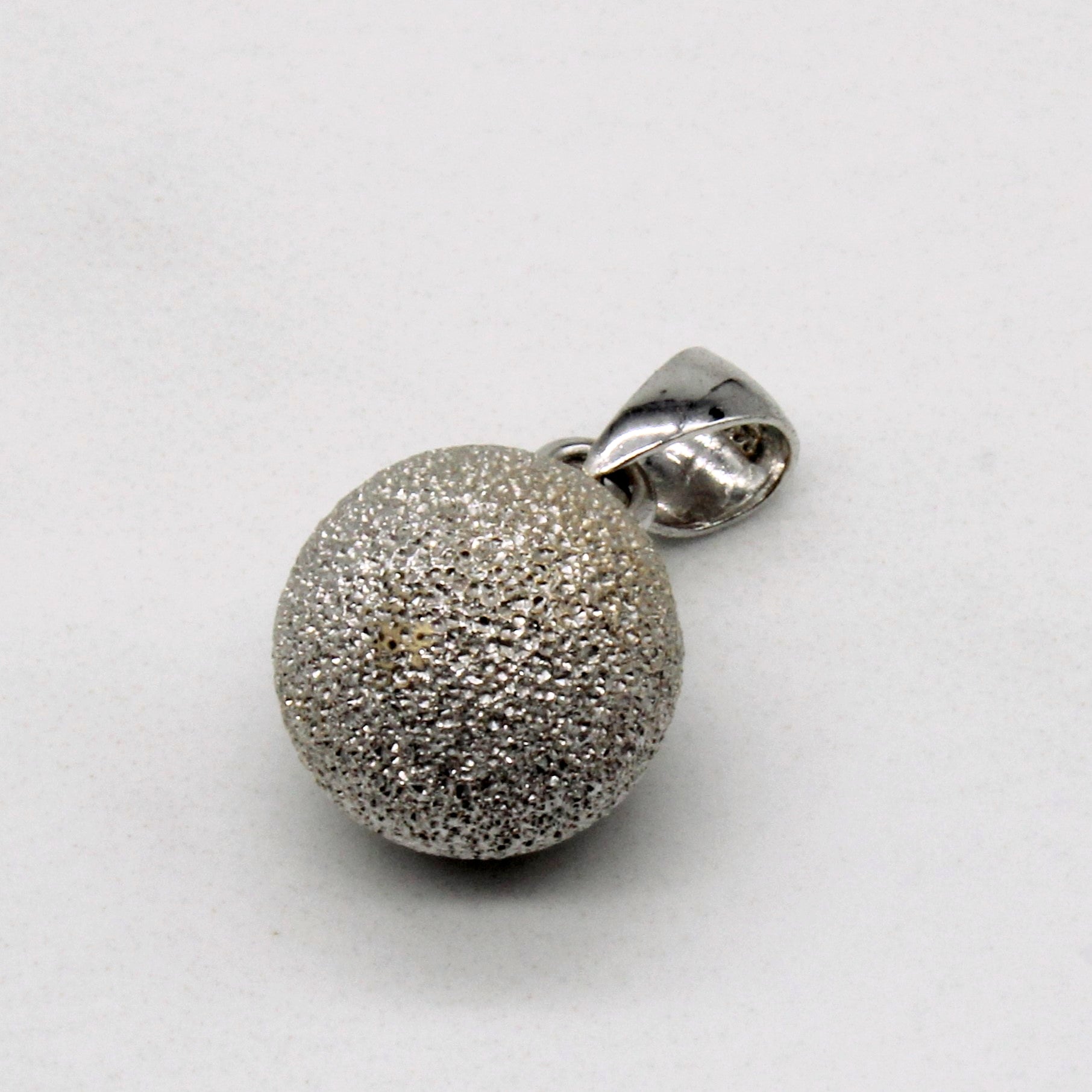 14k White Gold Earring & Pendant Set