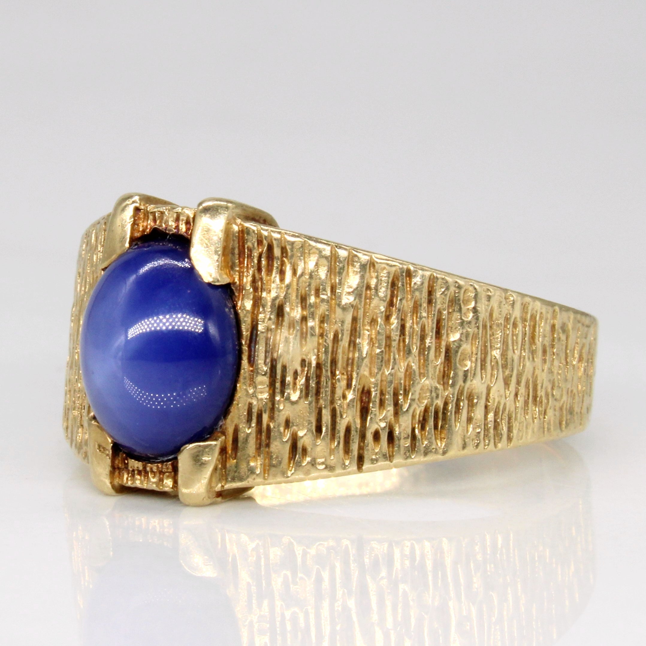 Synthetic Star Sapphire Cocktail Ring | 2.60ct | SZ 10 |