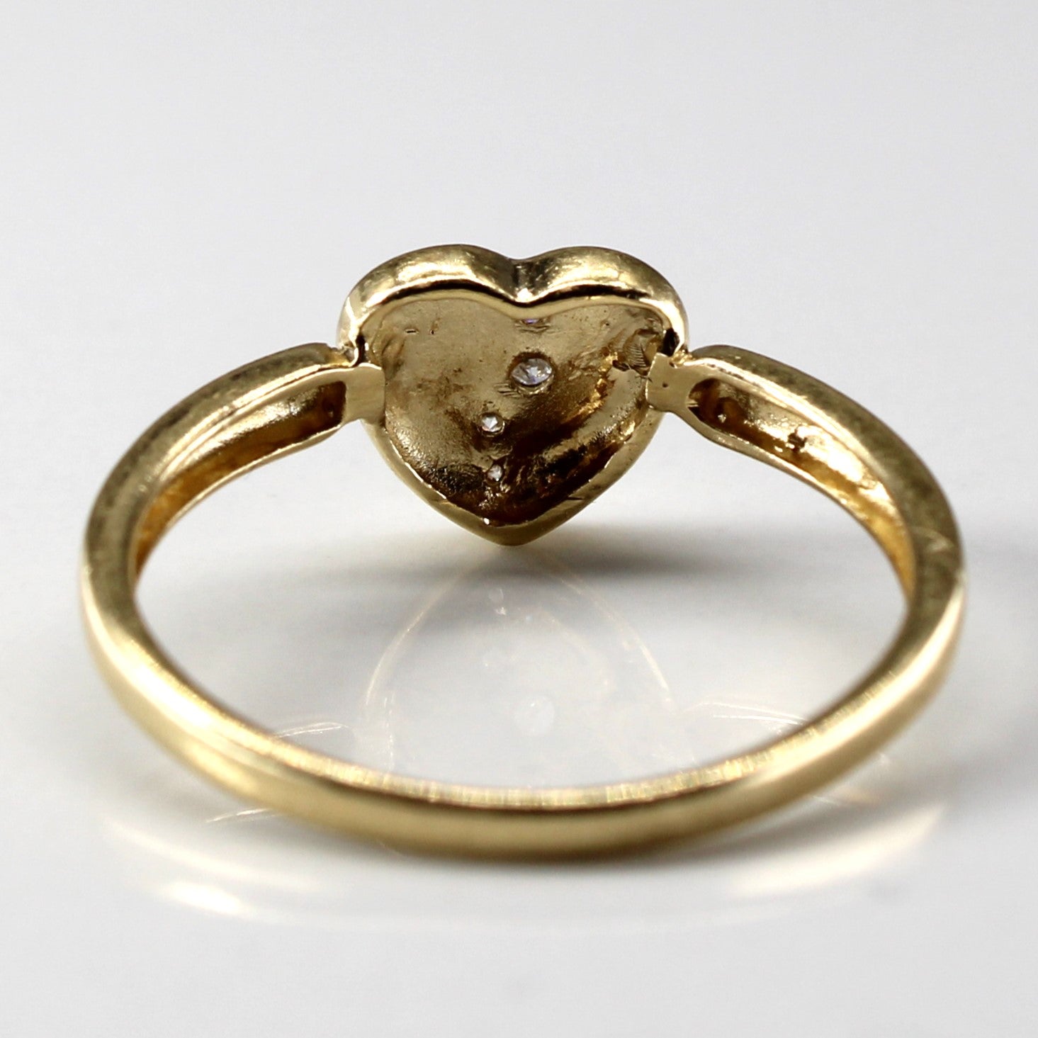 Diamond Heart Design Ring | 0.03ct | SZ 6 |