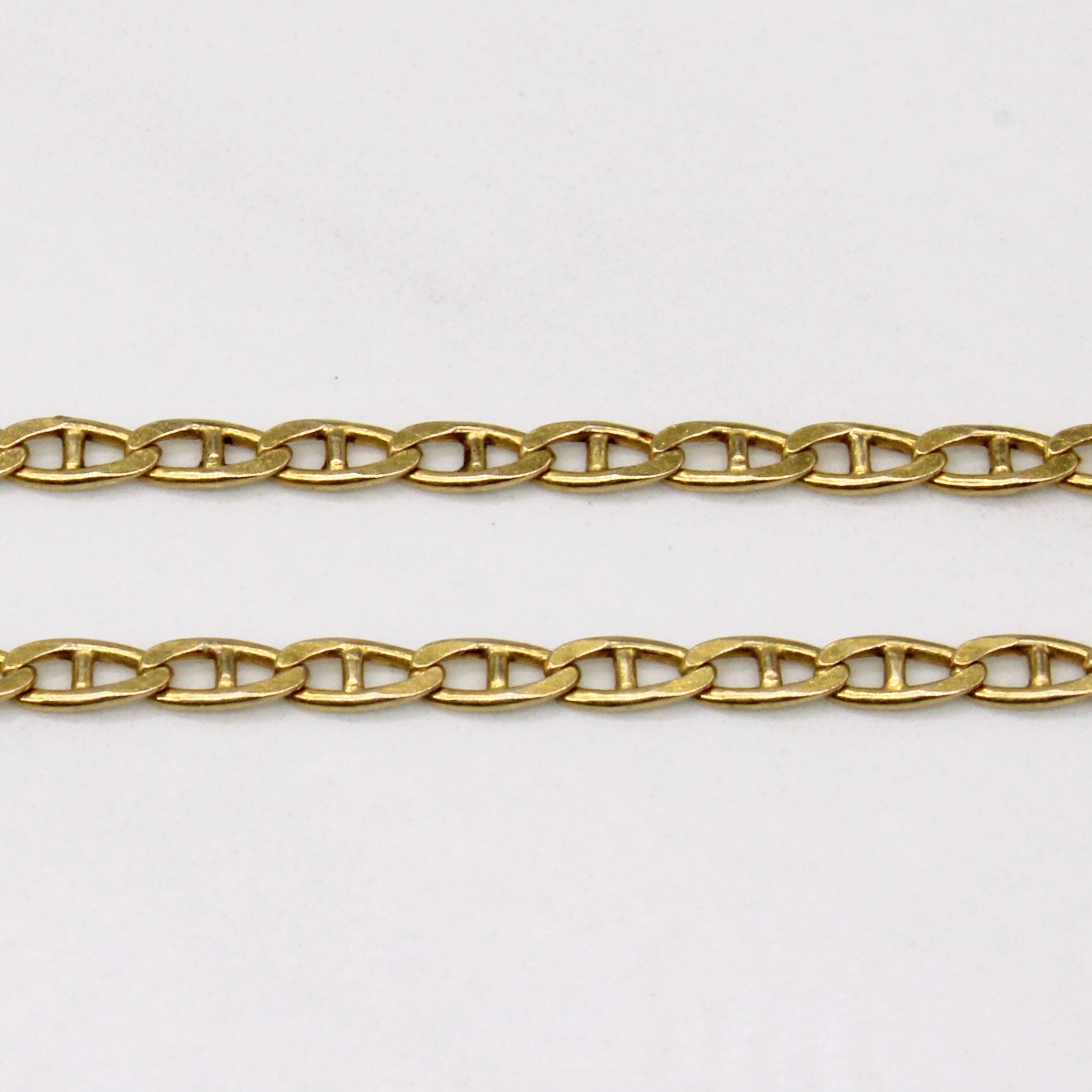 14k Yellow Gold Anchor Link Necklace | 28" |