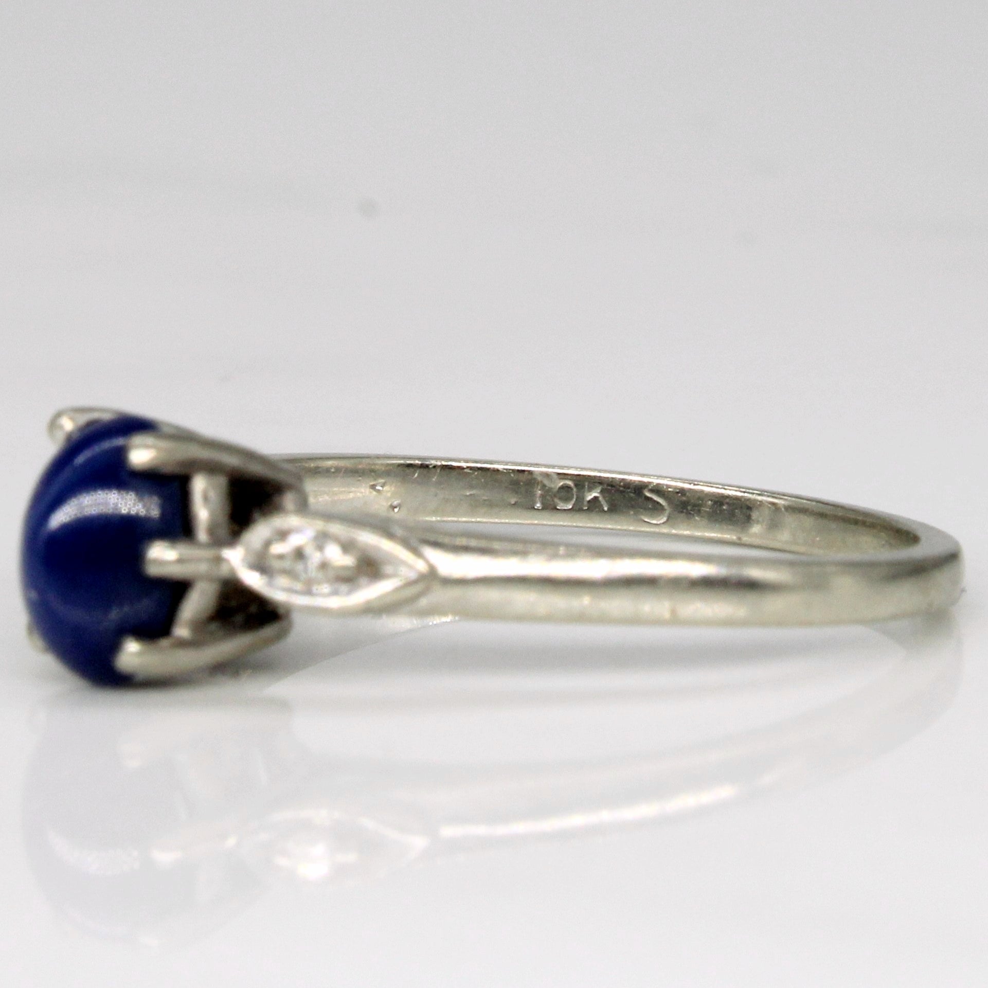 Synthetic Star Sapphire & Diamond Ring | 0.80ct, 0.01ctw | SZ 5.75 |