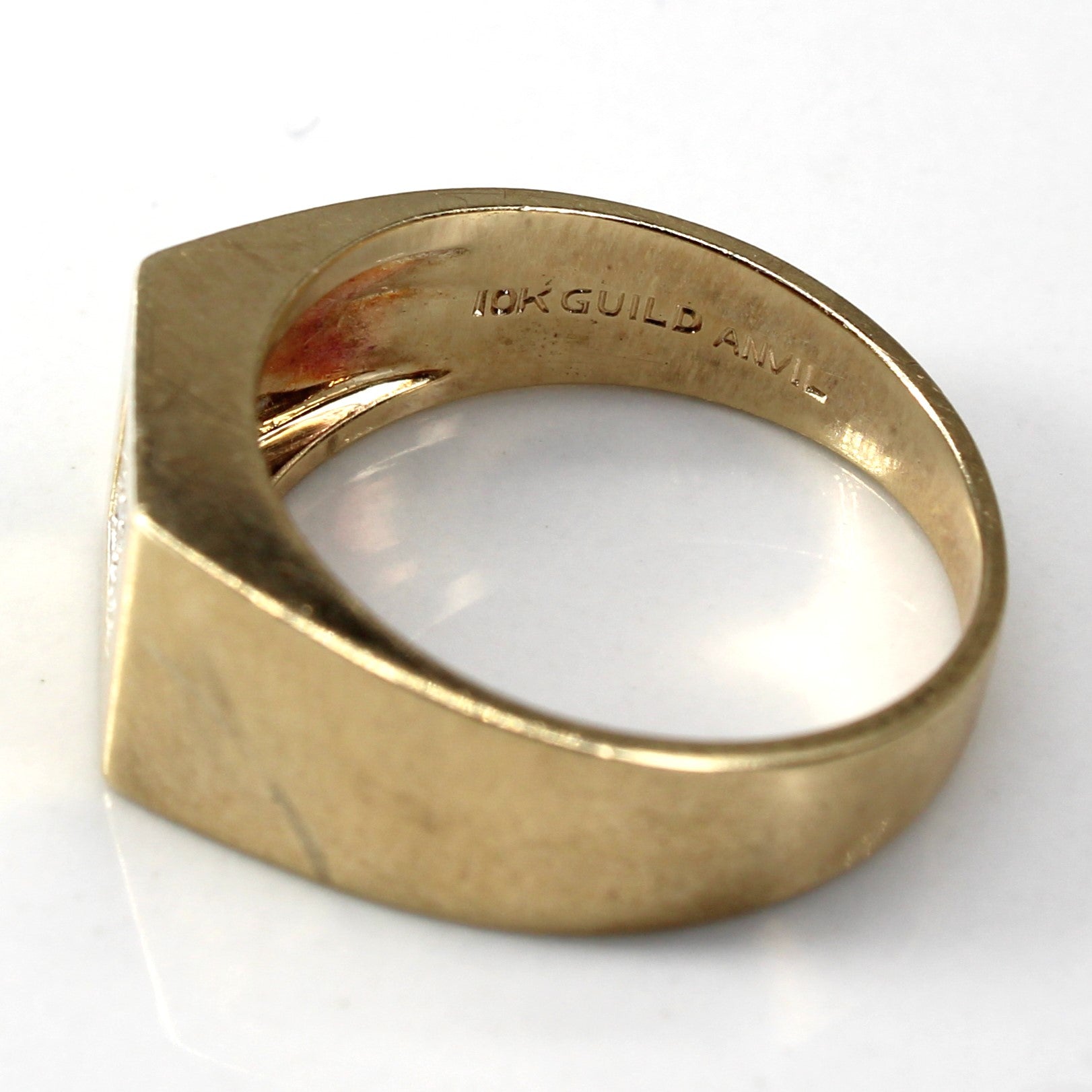 Cluster Diamond Signet Ring | 0.04ctw | SZ 7.5 |