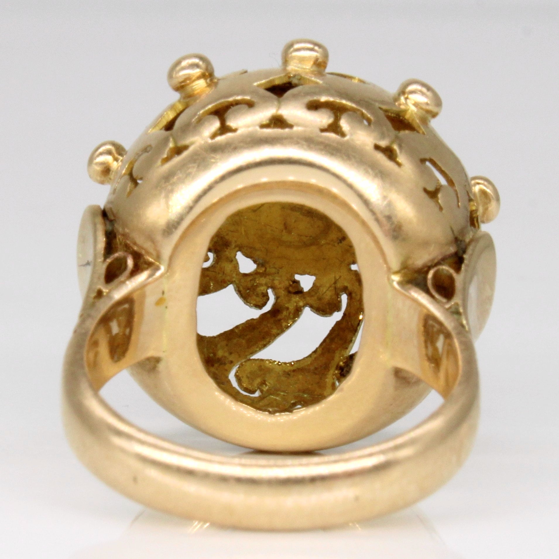 Bague en or jaune 14 carats | Taille 6 |