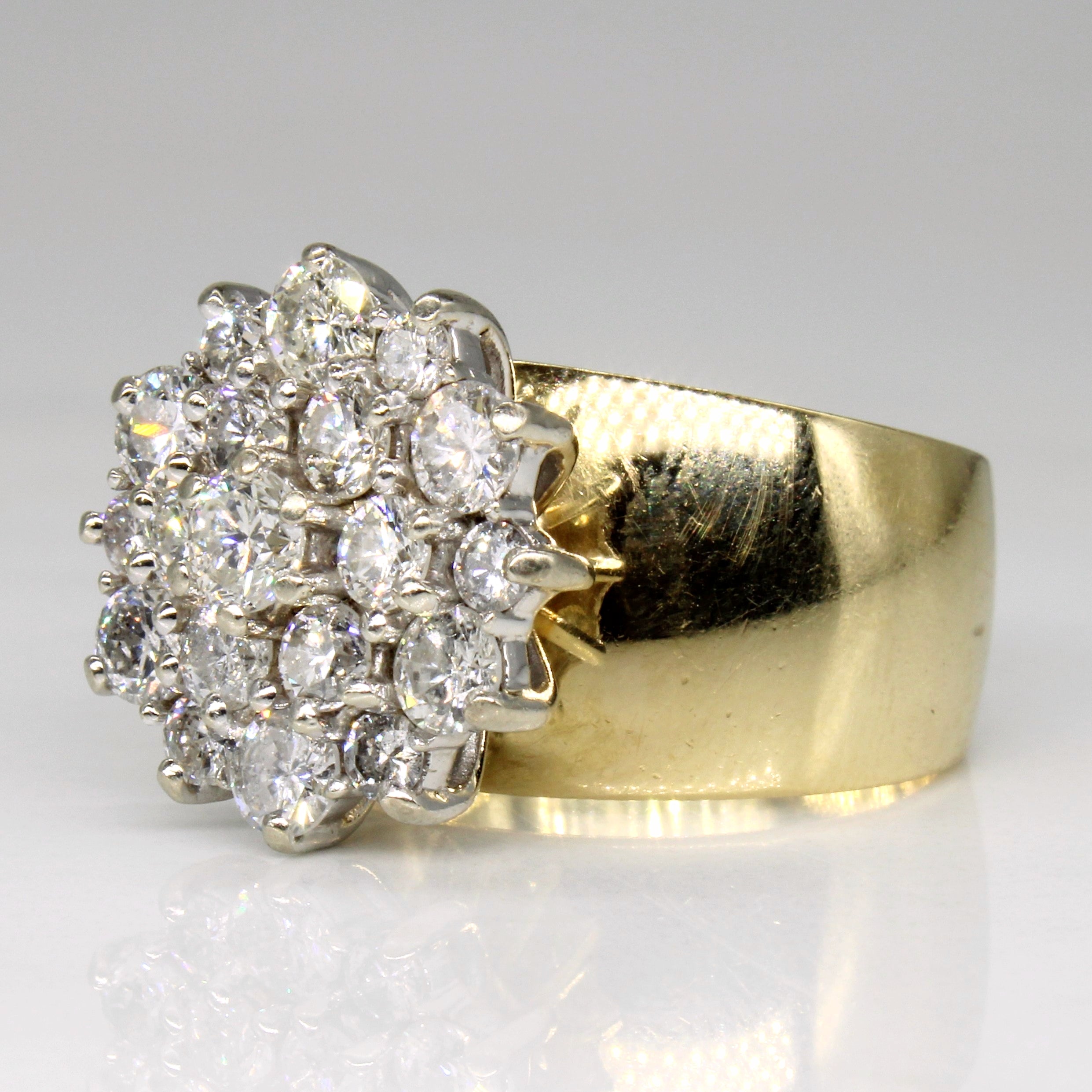 Bague sertie de diamants | 2,00 ct | Taille 6,5 |