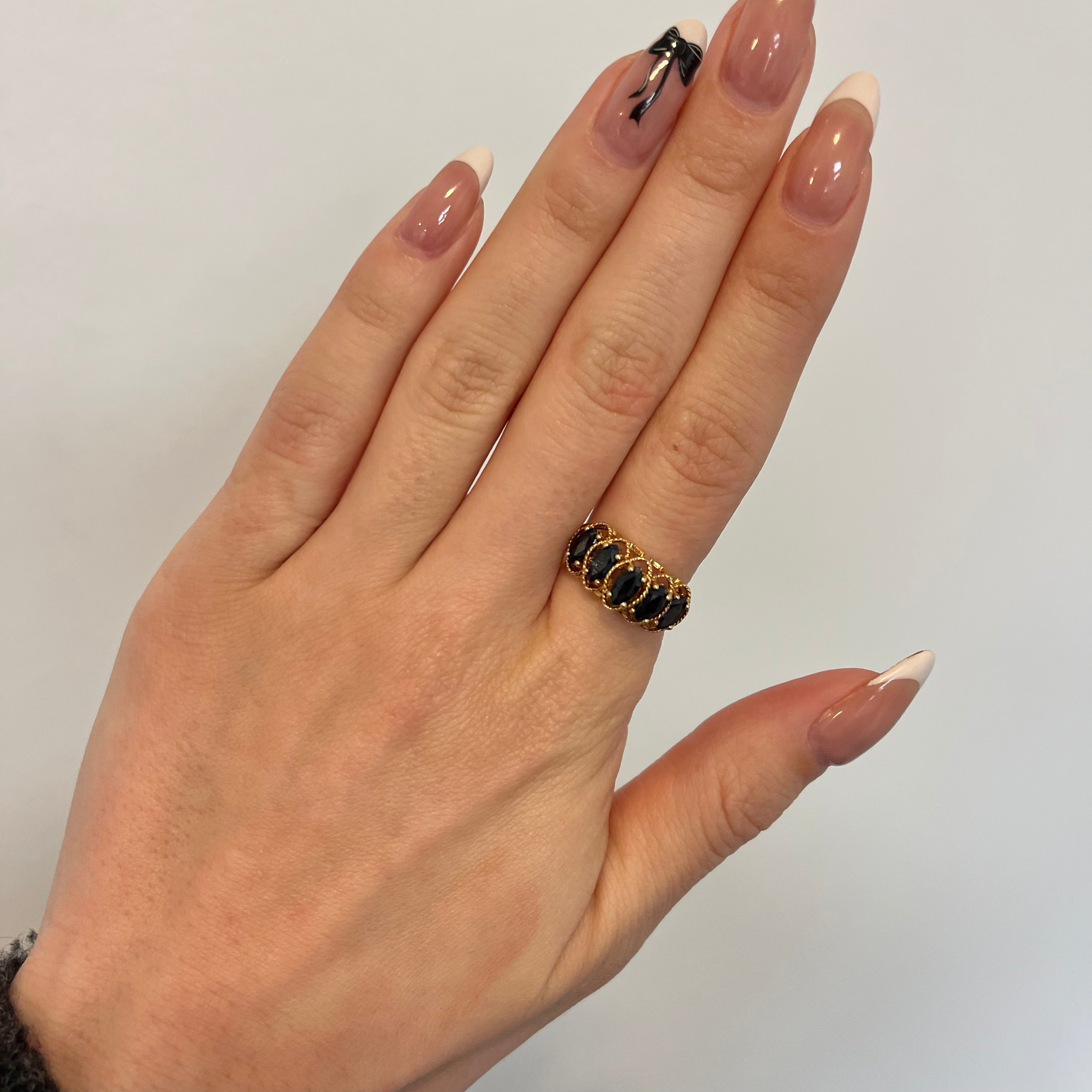 Sapphire Cocktail Ring | 1.20ctw | SZ 6.75 |