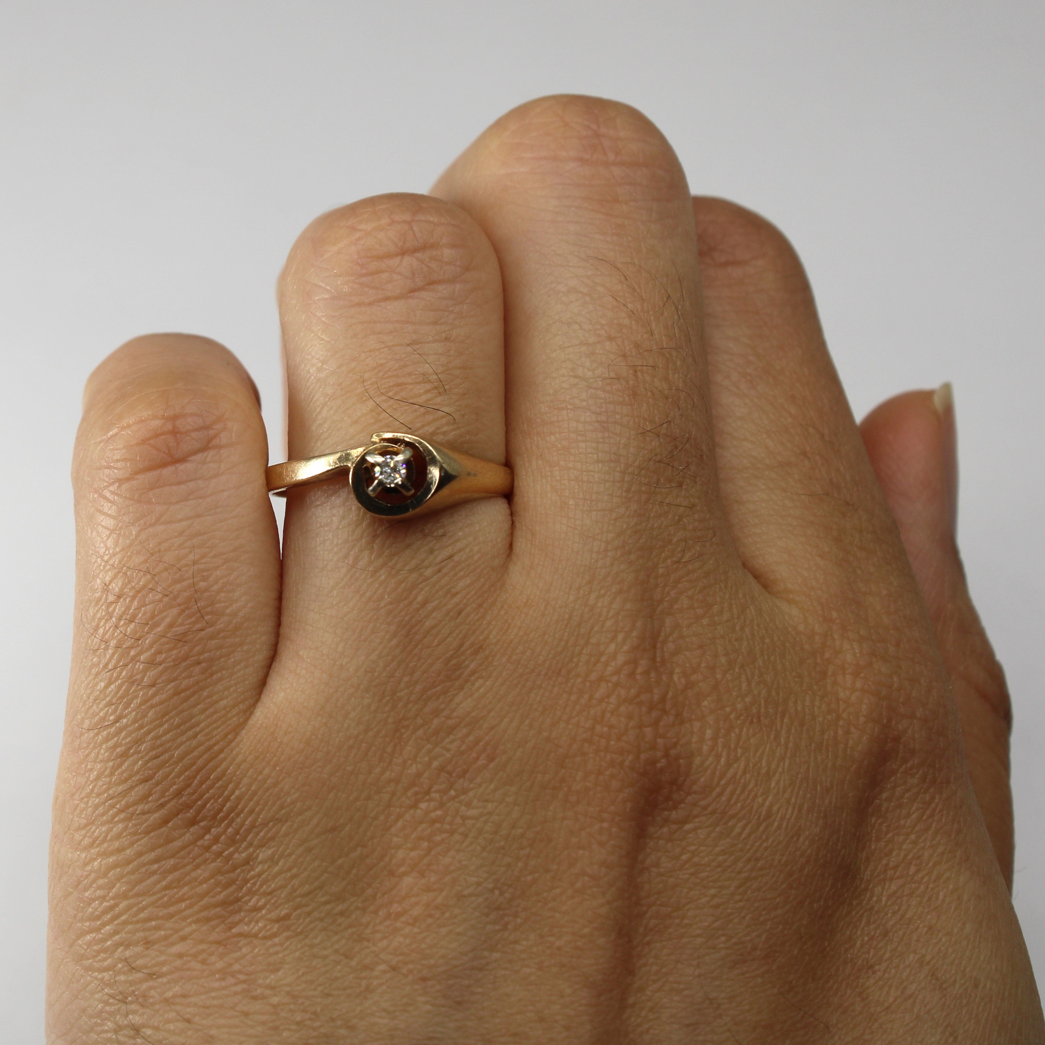 High Set Diamond Ring | 0.04ct | SZ 7.25 |
