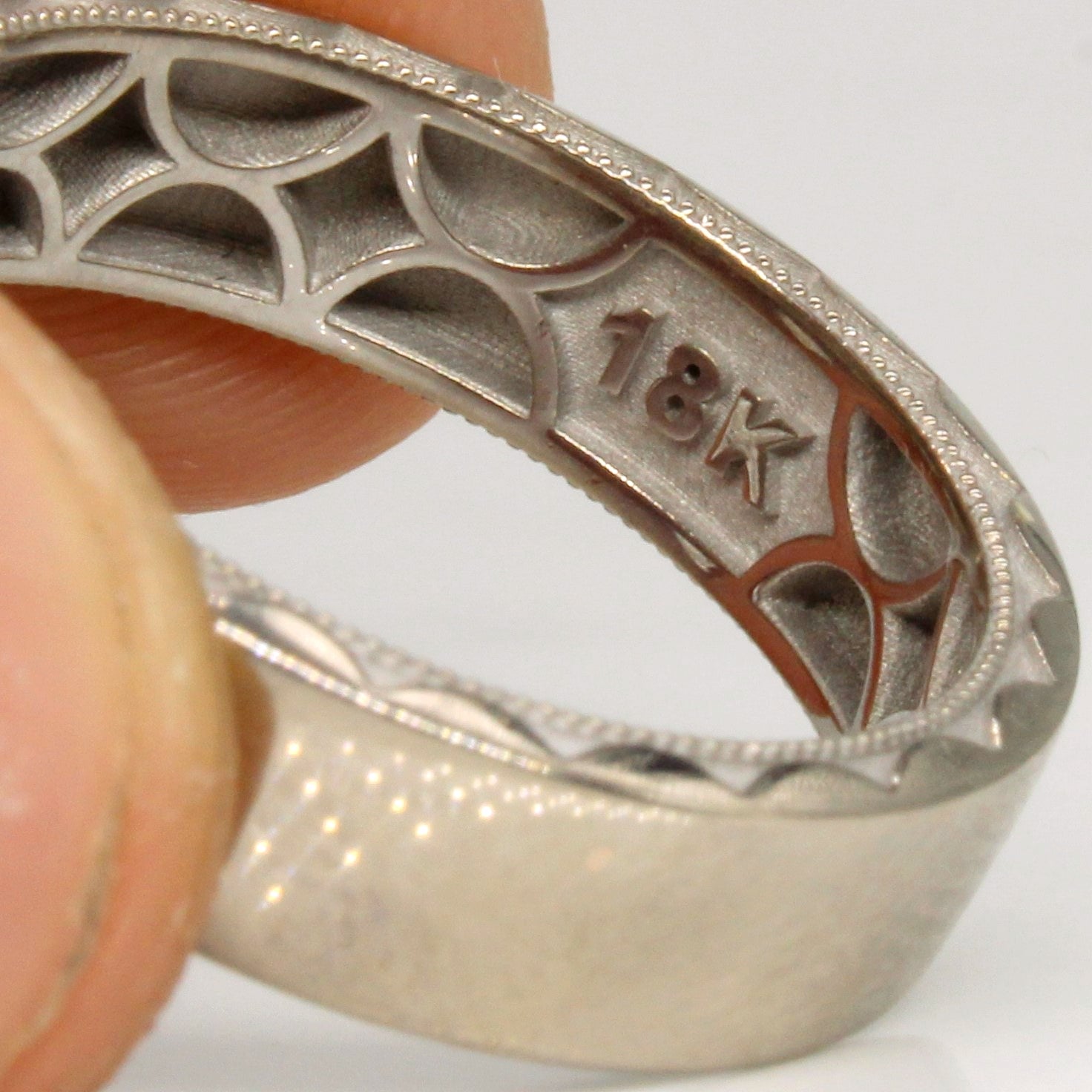 Tacori' 18k White Gold Ring | SZ 9.5 |