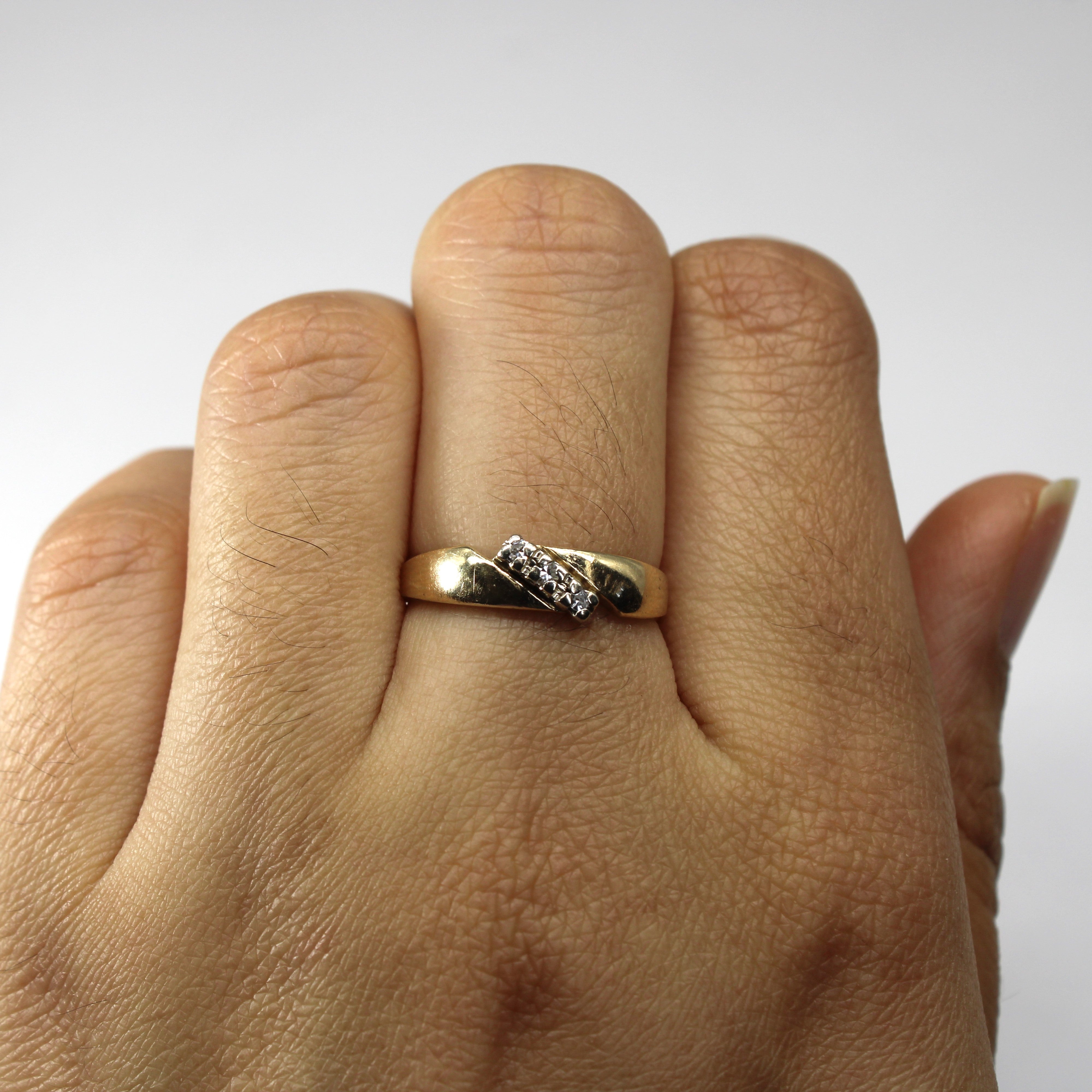 Bypass Diamond Ring | 0.03ctw | SZ 6.5 |
