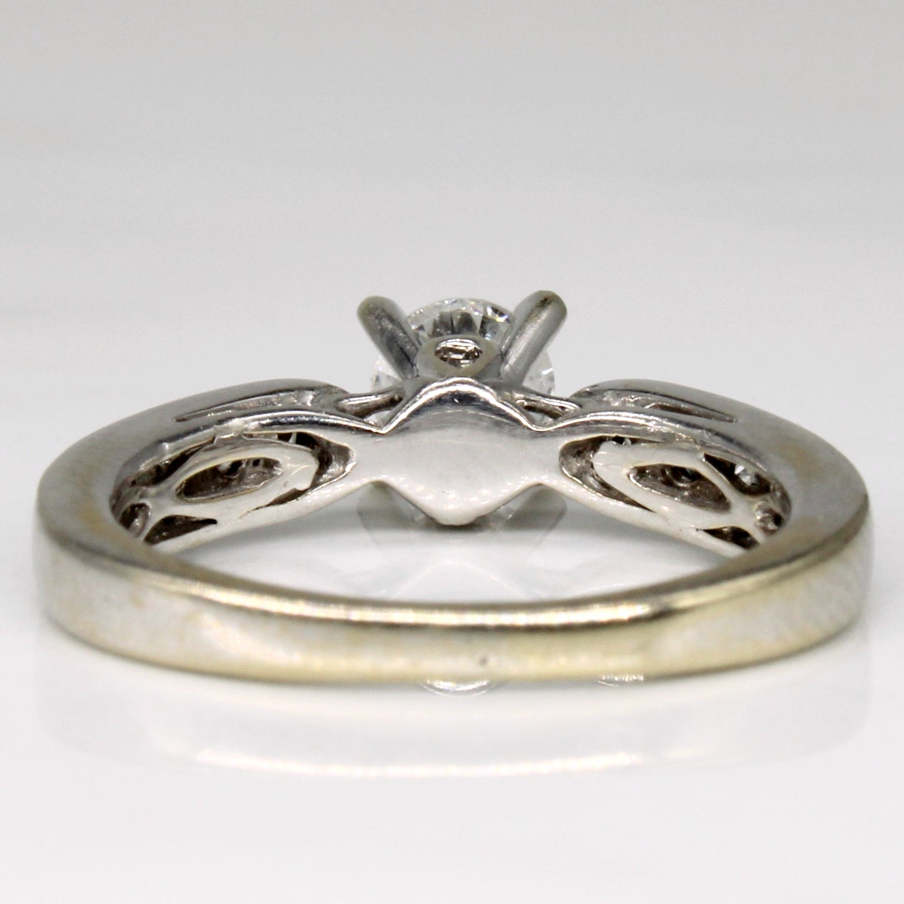 Diamond Wedding 18k Ring Set | 0.91ctw | SZ 4 |