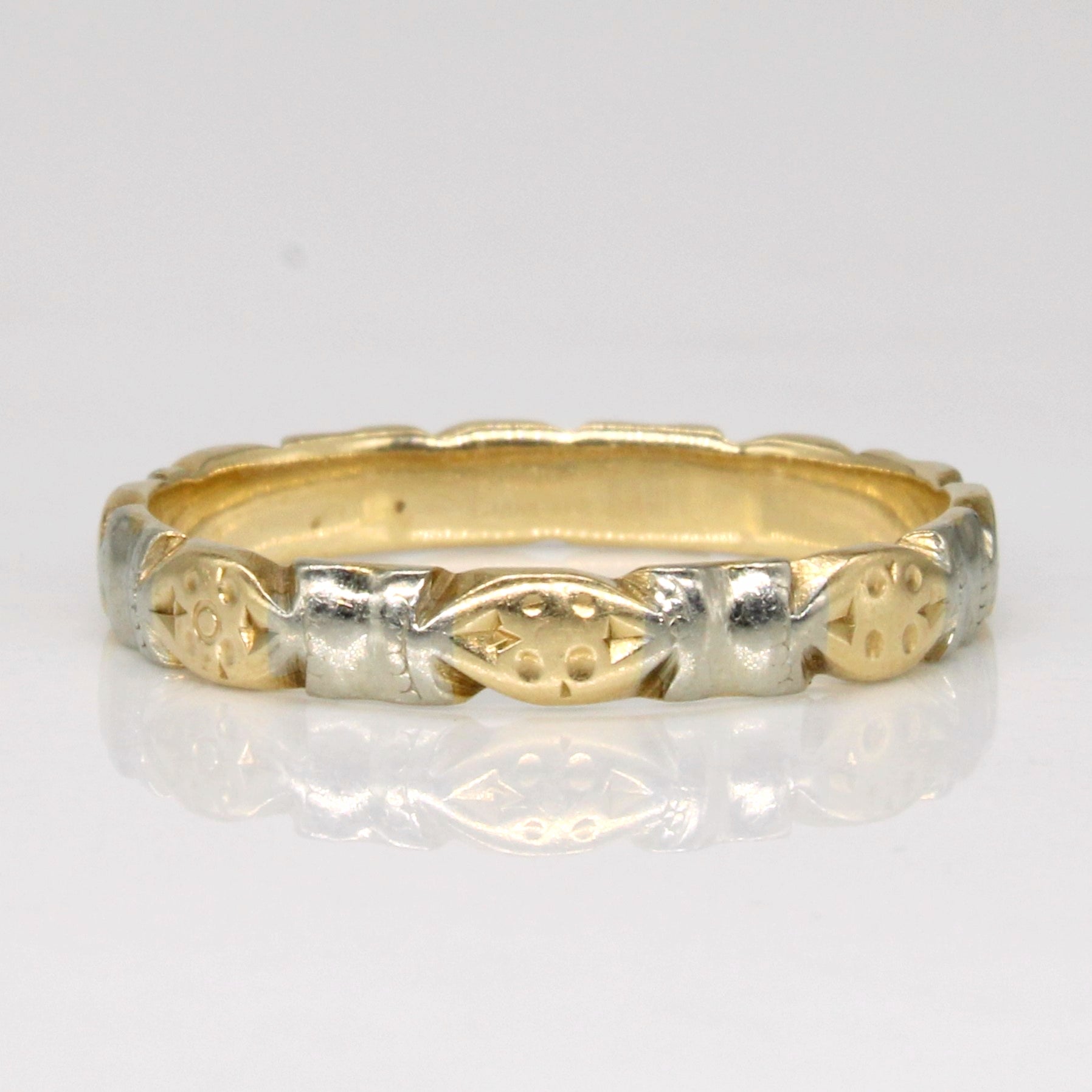 Bague bicolore en or 14 carats | Taille 7,25 |