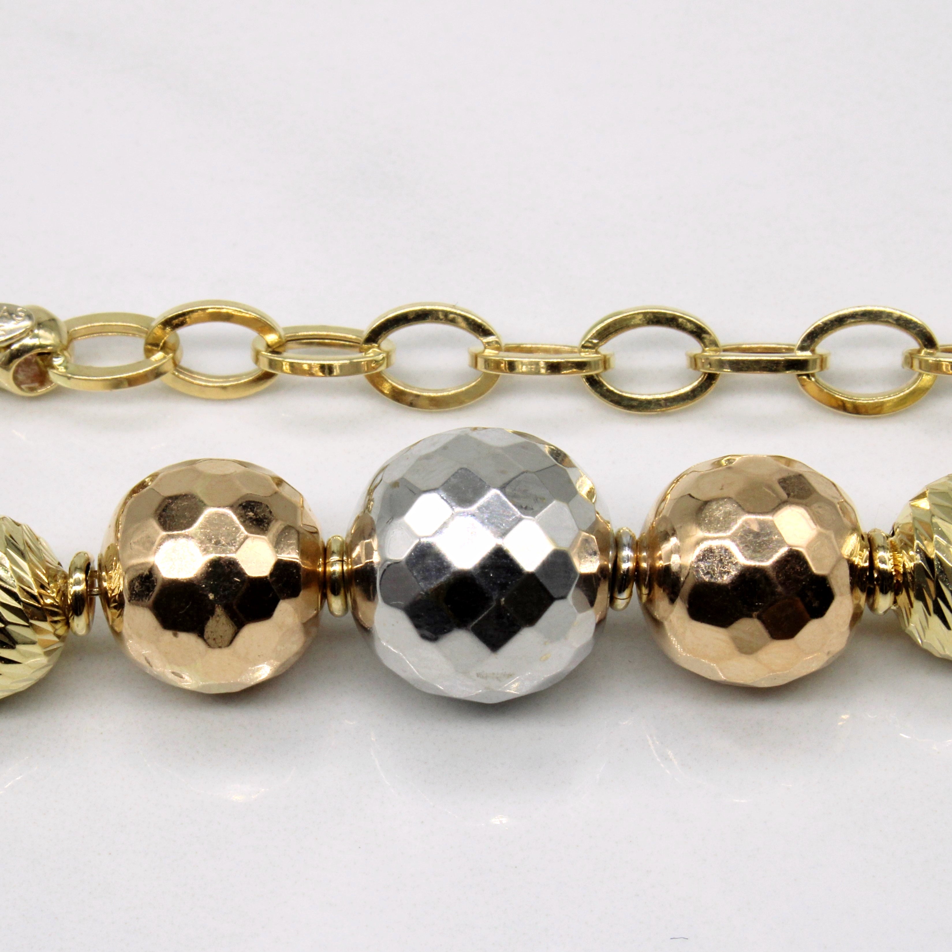 14k Tri Tone Gold Necklace | 17" |