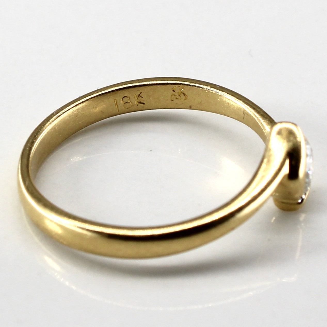 Bezel Set Solitaire Diamond Ring | 0.17ct | SZ 6 |