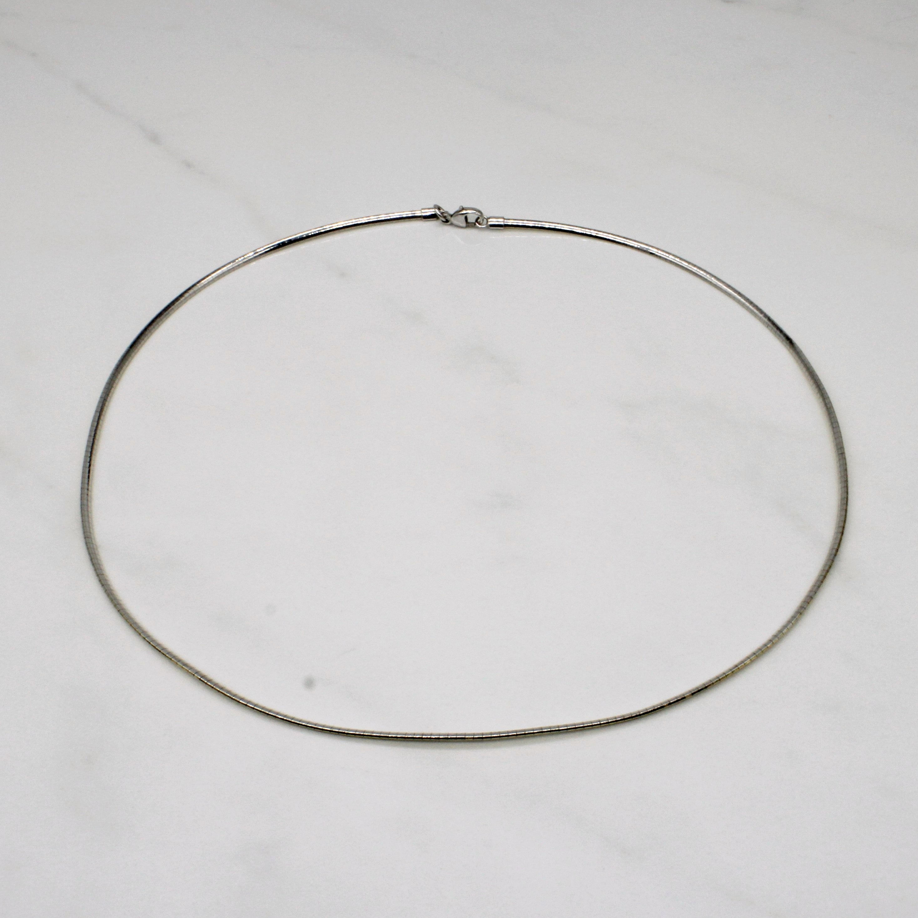 18k Two Tone Gold Reversible Necklace | 17" |