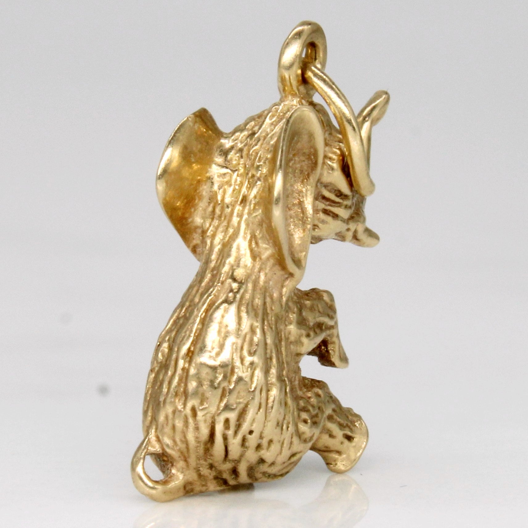 14k Yellow Gold Elephant Charm