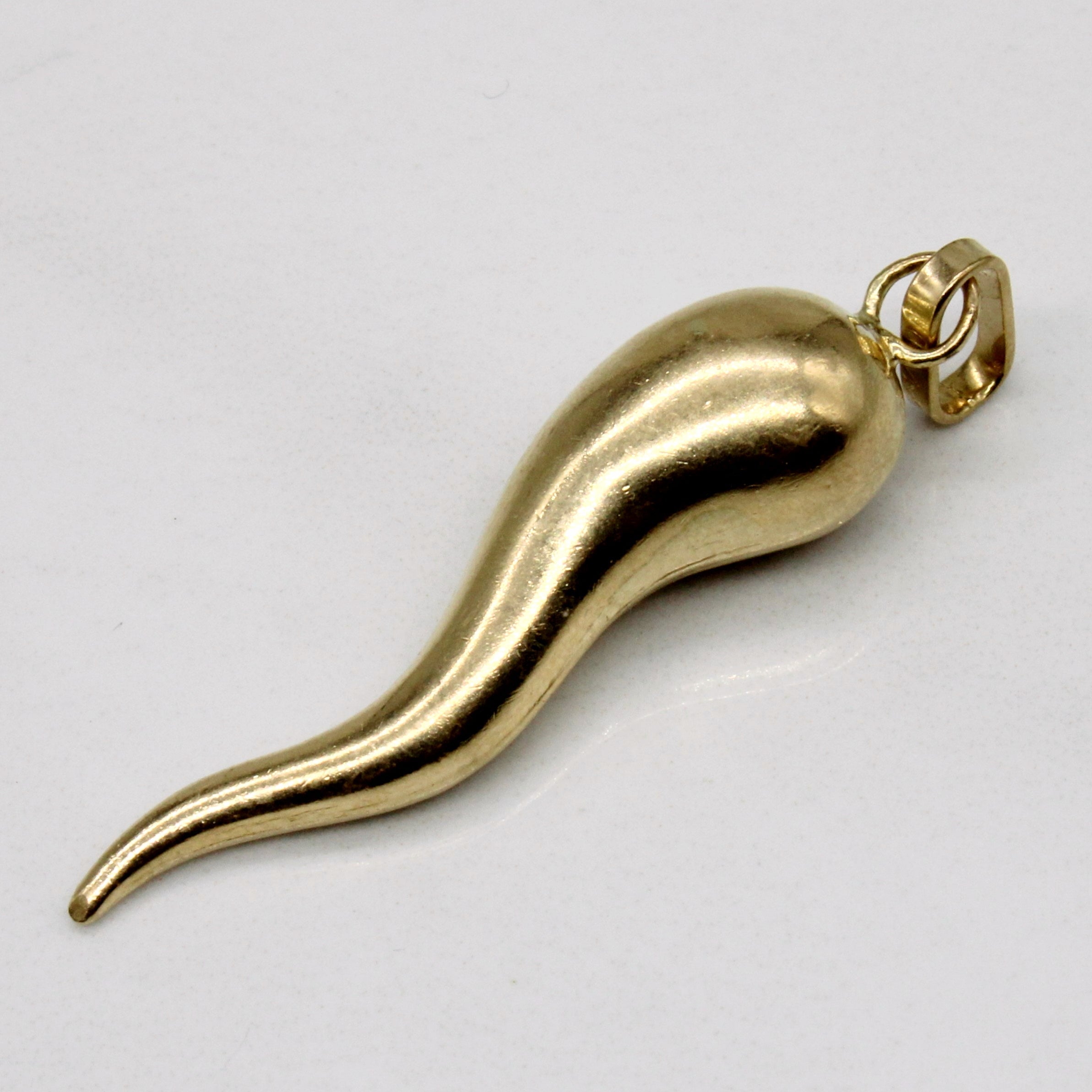 Breloque Cornicello en or jaune 10 carats