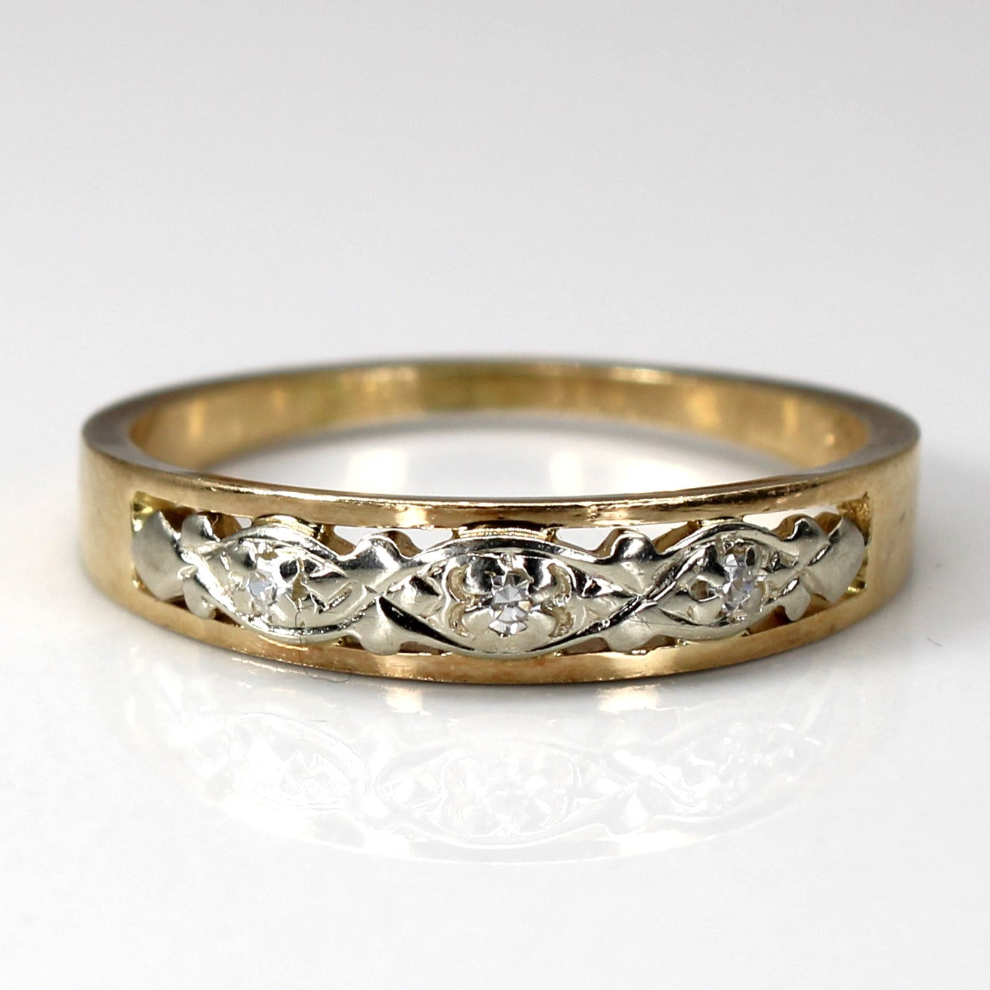 Three Stone Diamond Ring | 0.03ctw | SZ 7.5 | SZ 7.5 |