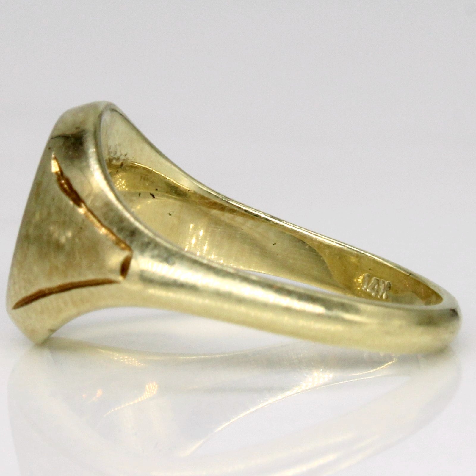 14k Two Tone Gold 'FBC' Initial Ring | SZ 4.5 |