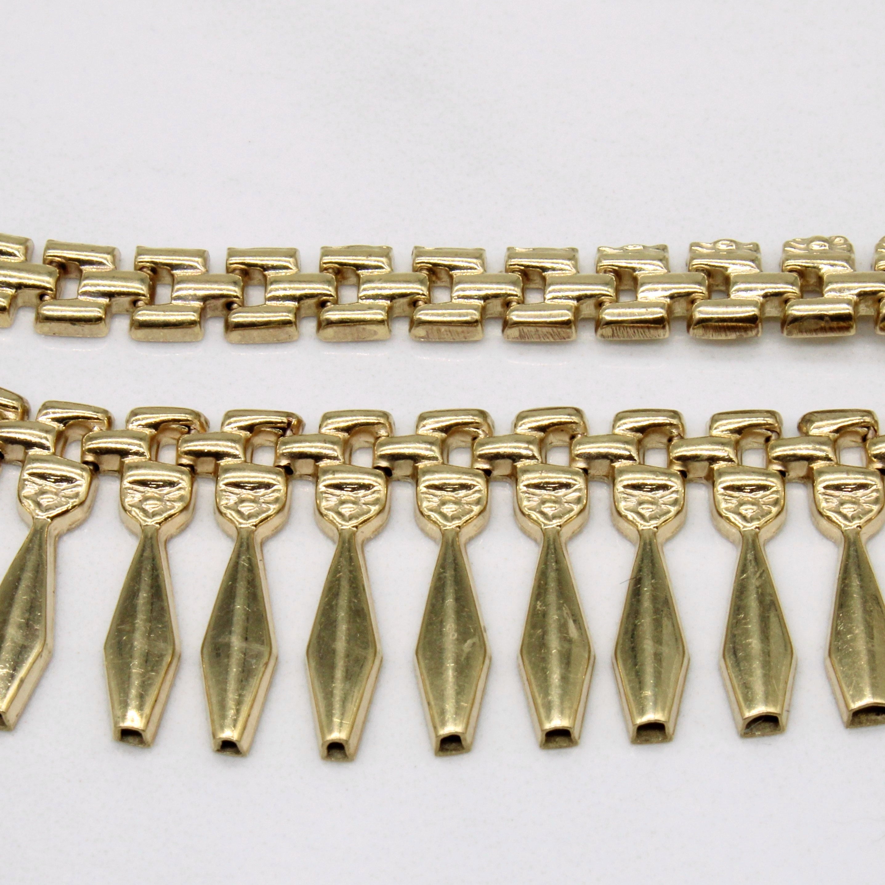 9k Yellow Gold Necklace | 16" |