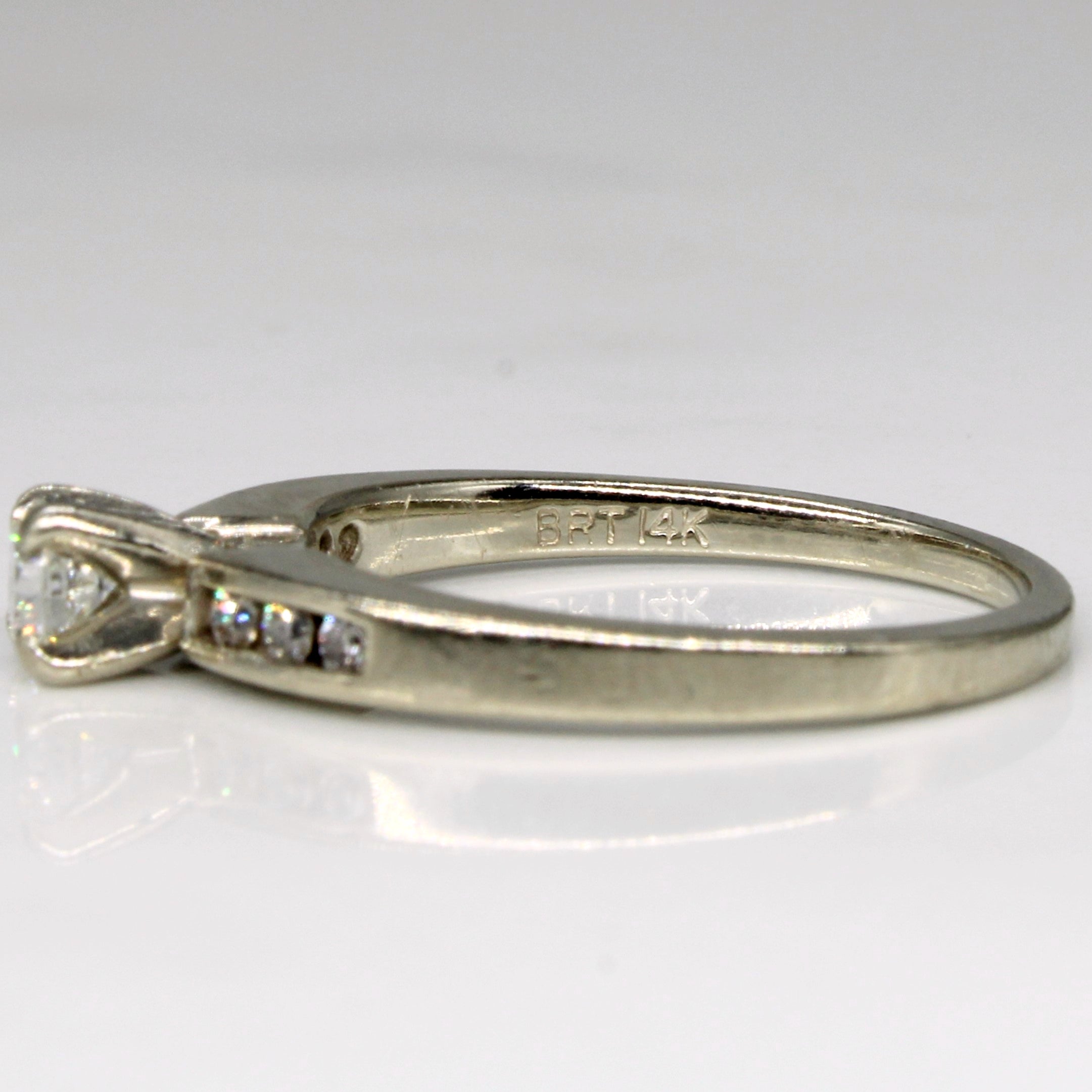 Cathedral Set Diamond Engagement Ring | 0.30ctw | SZ 5.75 |