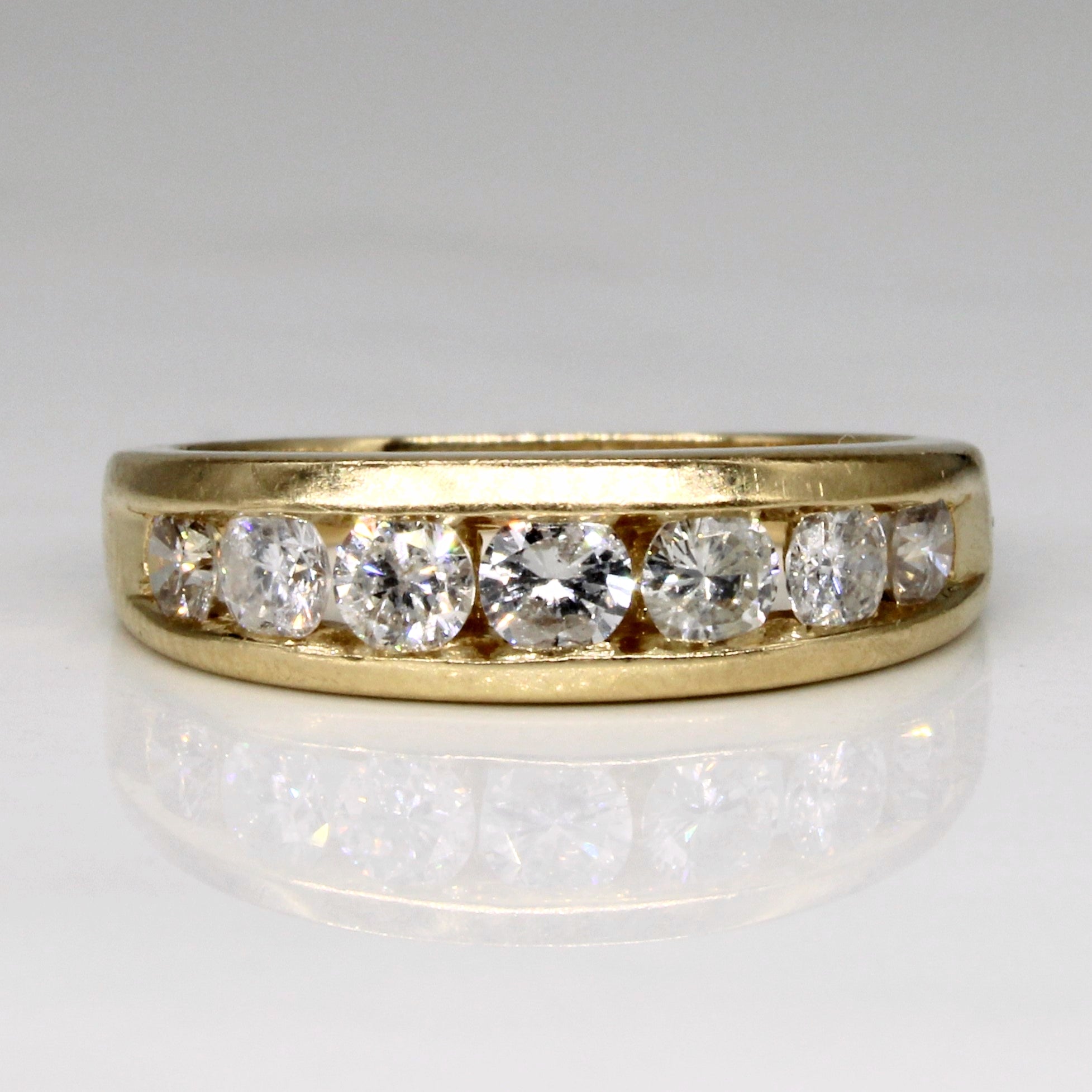 Channel Set Diamond Ring | 0.84ctw | SZ 6.75 |