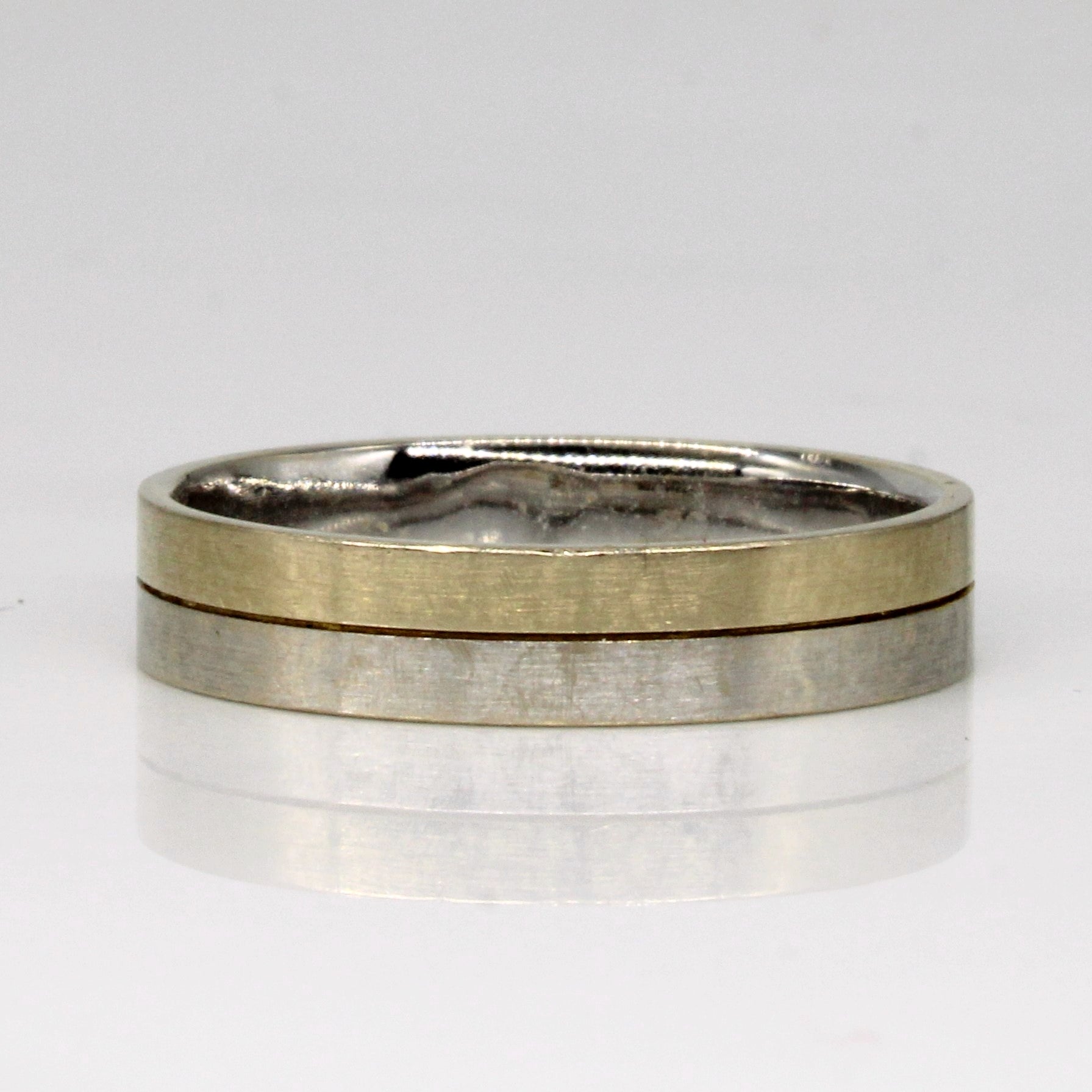 18k Two Tone Gold Band | SZ 9.25 |