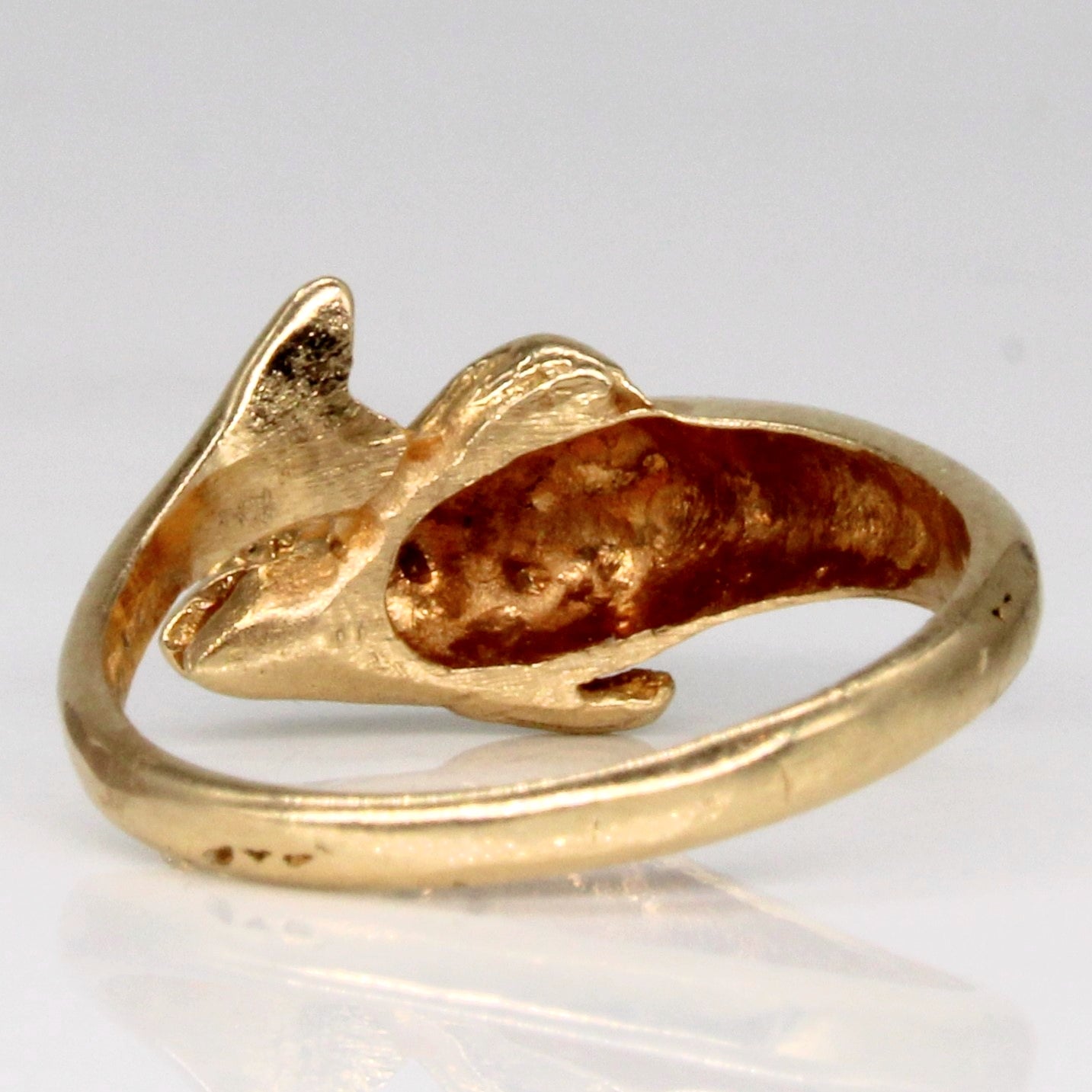 18k Yellow Gold Dolphin Ring | SZ 5 |