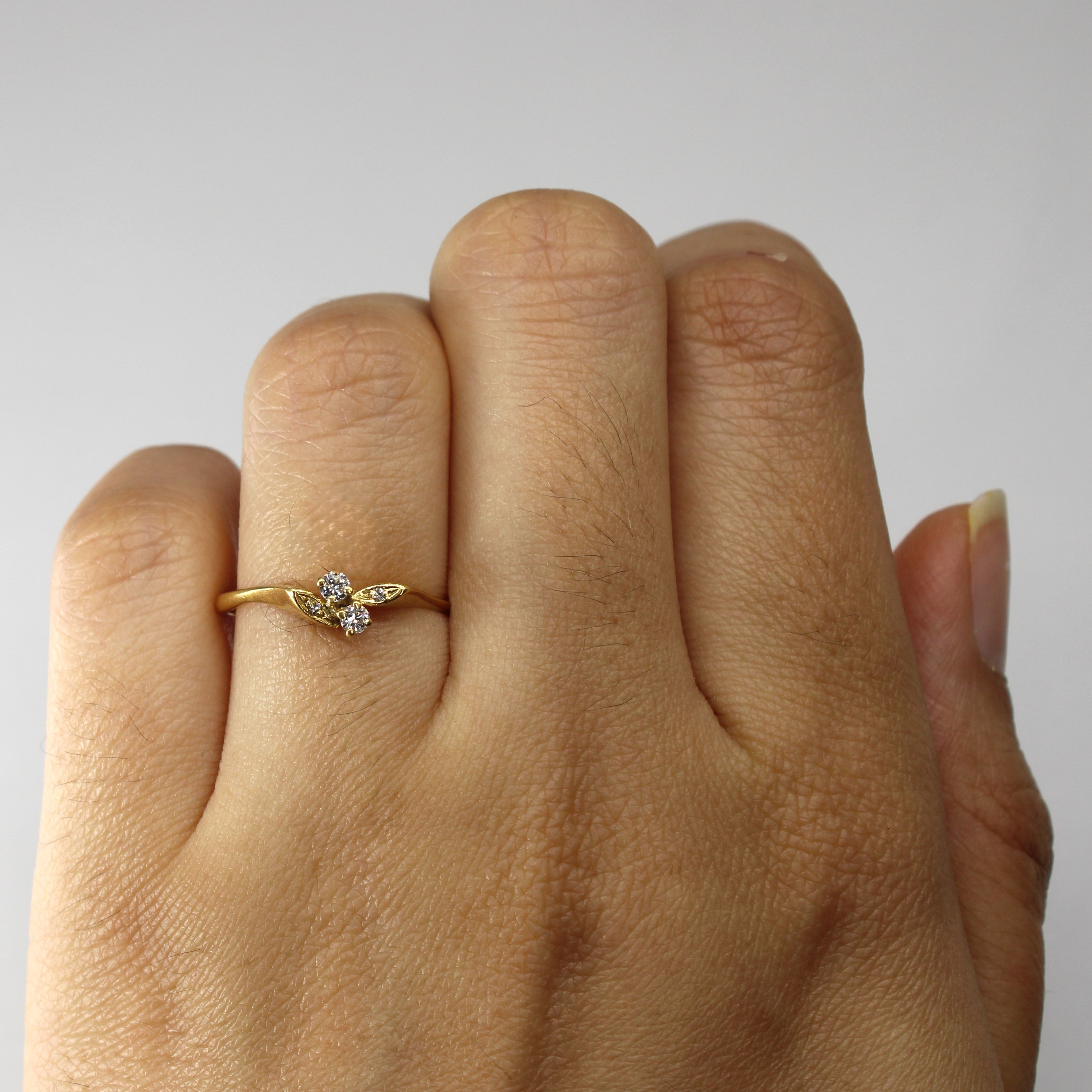 Bypass Diamond Ring | 0.09ctw | SZ 6.25 |