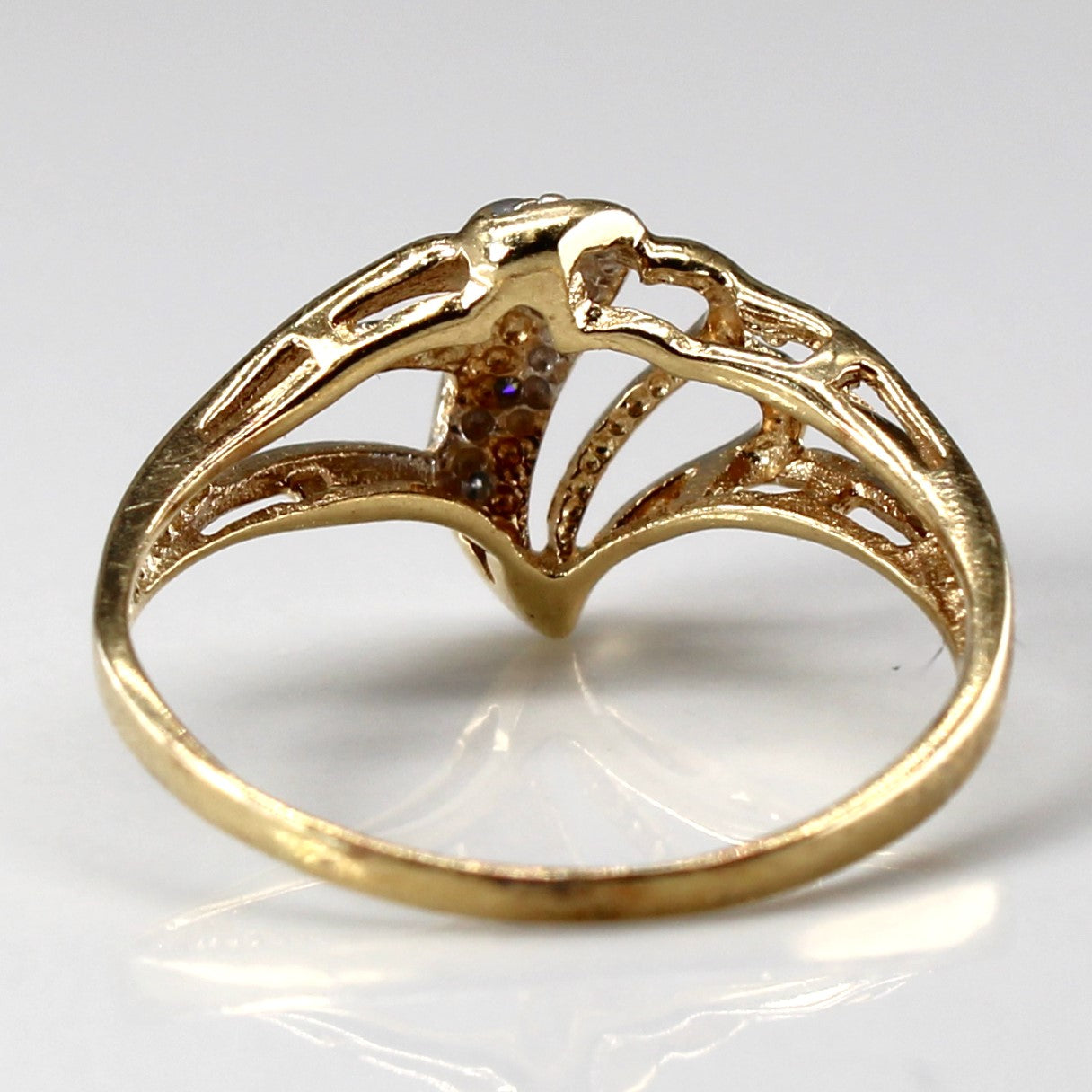 Textured Diamond Ring | 0.04ctw | SZ 6.25 |