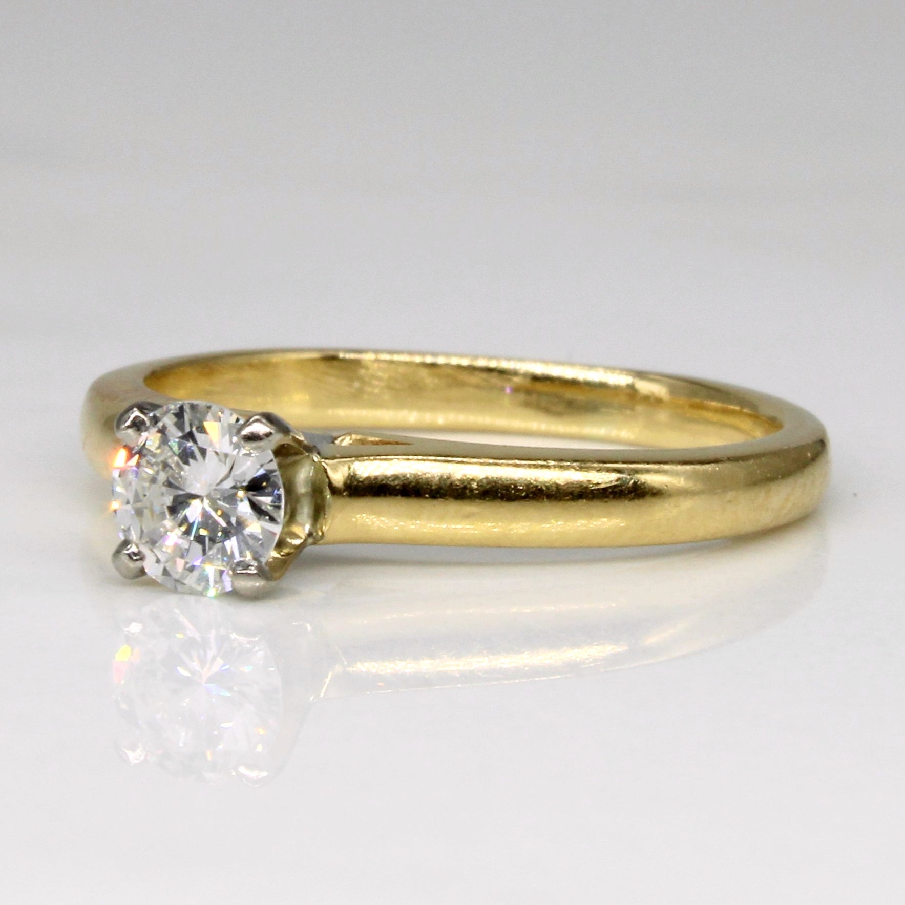 Cathedral Set Diamond Engagement Ring | 0.33ct | SZ 4.5 |