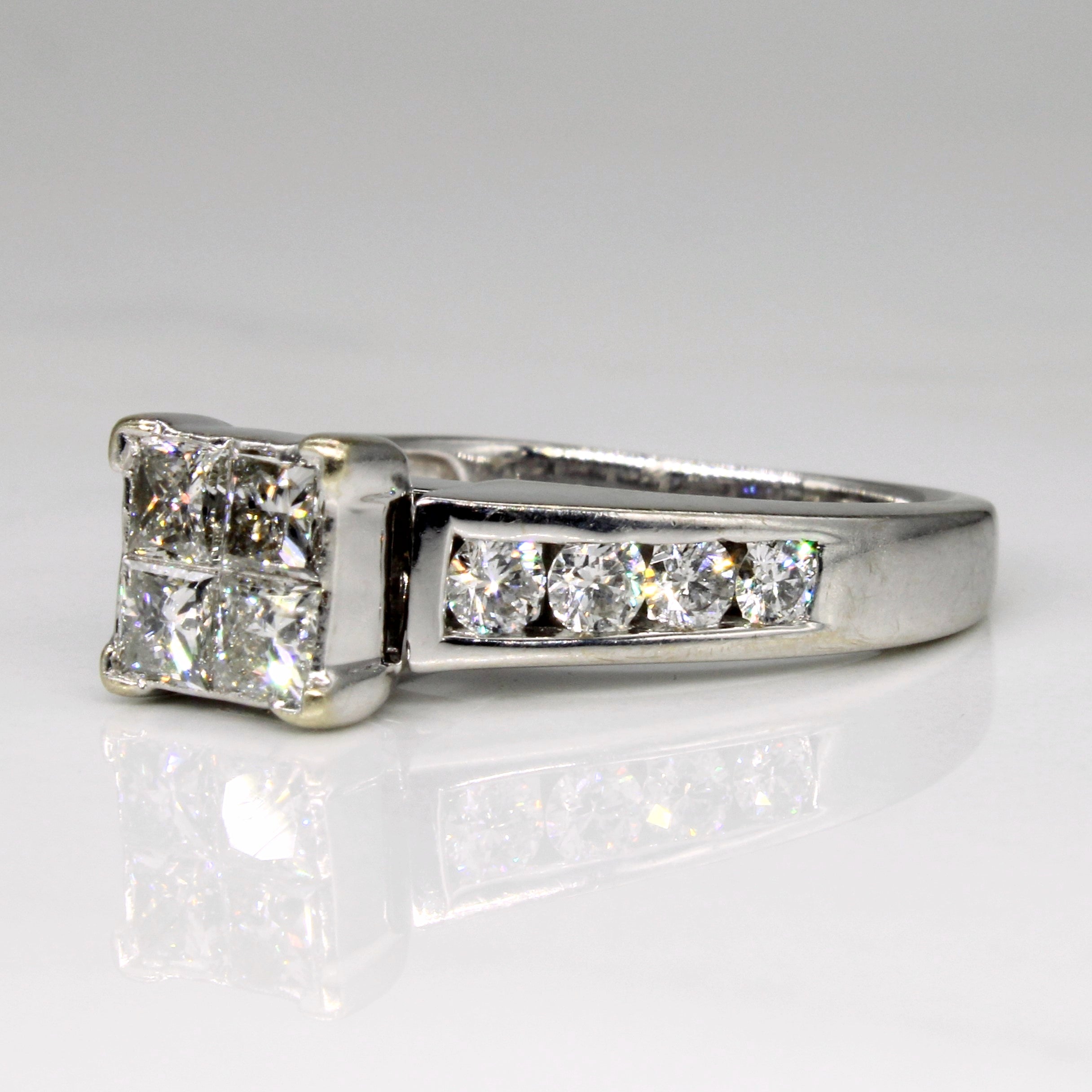 Princess Cut Diamond Engagement Ring | 1.76ctw | SZ 7.5 |