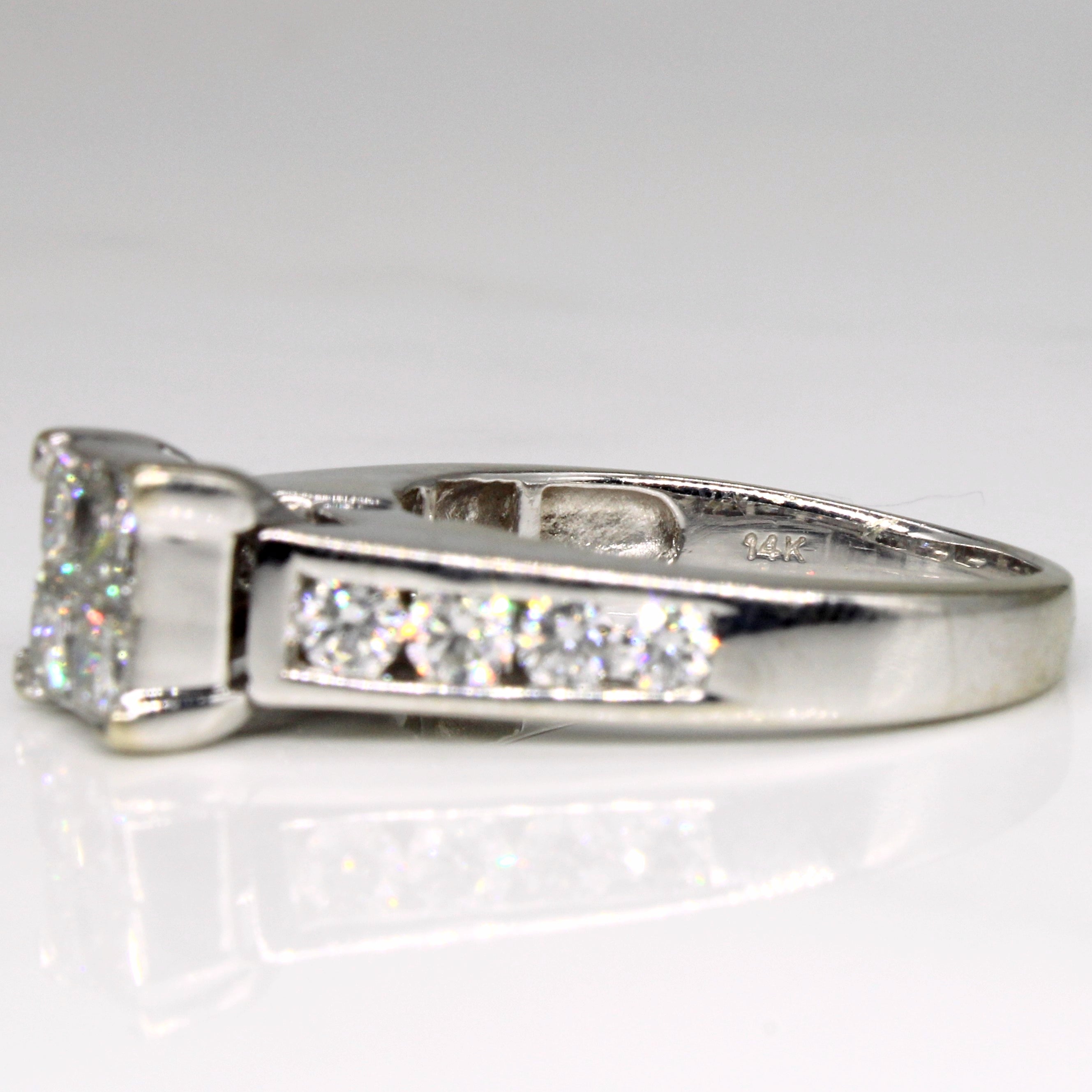 Princess Cut Diamond Engagement Ring | 1.76ctw | SZ 7.5 |
