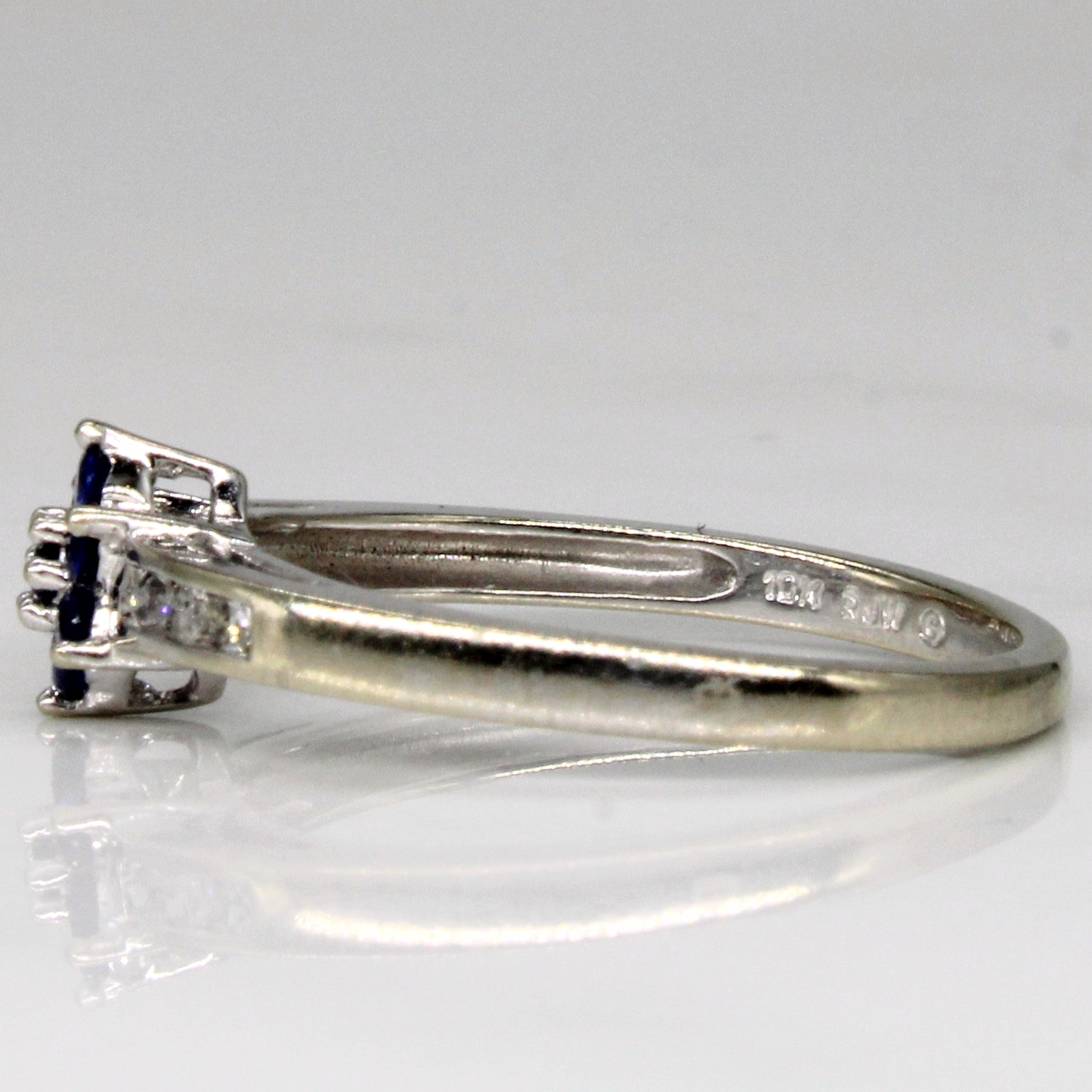 Sapphire & Diamond Ring | 0.14ctw, 0.06ctw | SZ 7 |