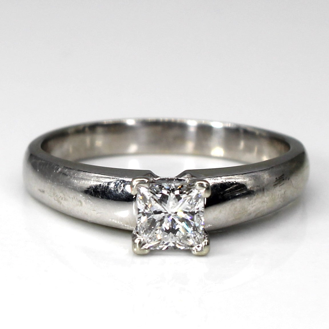Prong Set Princess Diamond Ring | 0.59ct I1 G | SZ 8.75 |