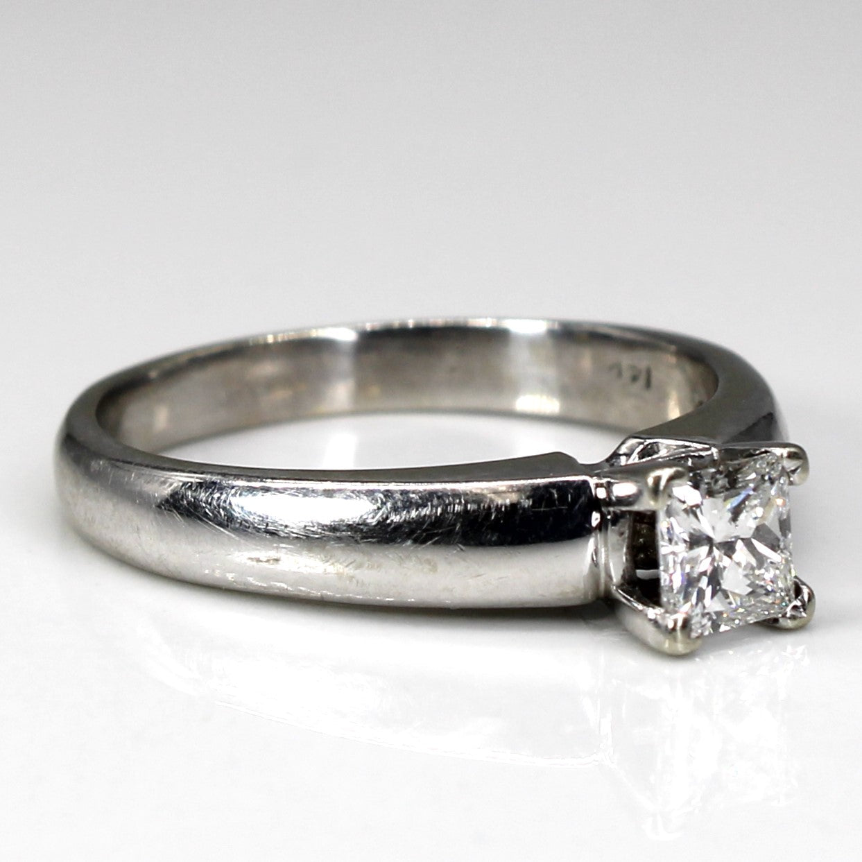 Prong Set Princess Diamond Ring | 0.59ct I1 G | SZ 8.75 |