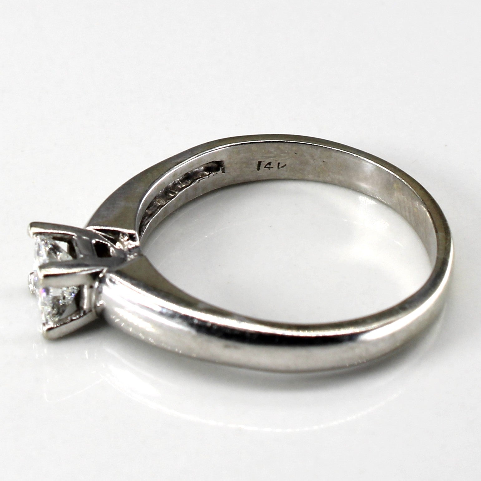 Prong Set Princess Diamond Ring | 0.59ct I1 G | SZ 8.75 |