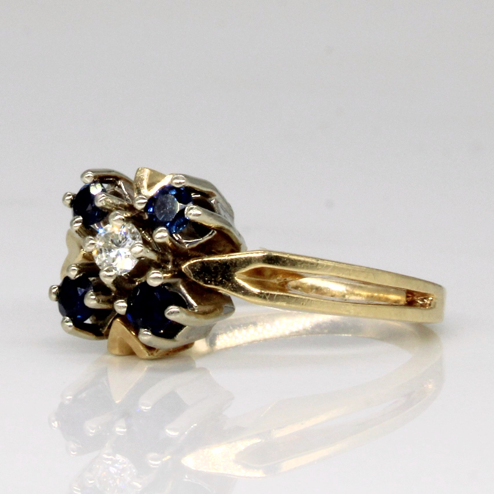 Sapphire & Diamond Ring | 0.32ctw, 0.09ct | SZ 6.75 |