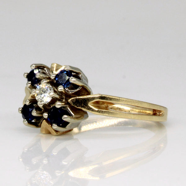 Sapphire & Diamond Ring | 0.32ctw, 0.09ct | SZ 4.5 |