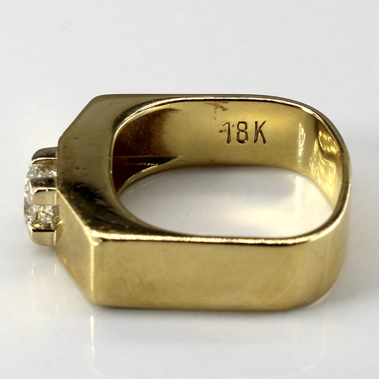 Solitaire Diamond Yellow Gold Ring | 0.60ct SI1 G | SZ 6.75 |