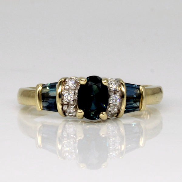 Sapphire & Diamond Ring | 0.78ctw, 0.06ctw | SZ 7 |